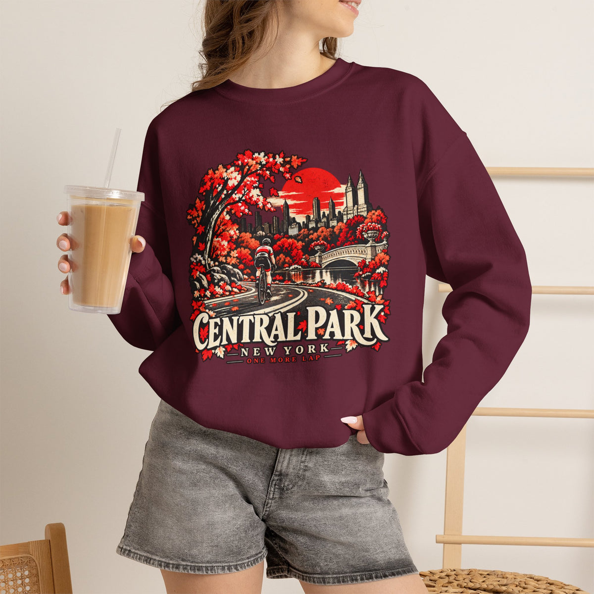 Central Park New York Cycling Sweatshirt(Global)