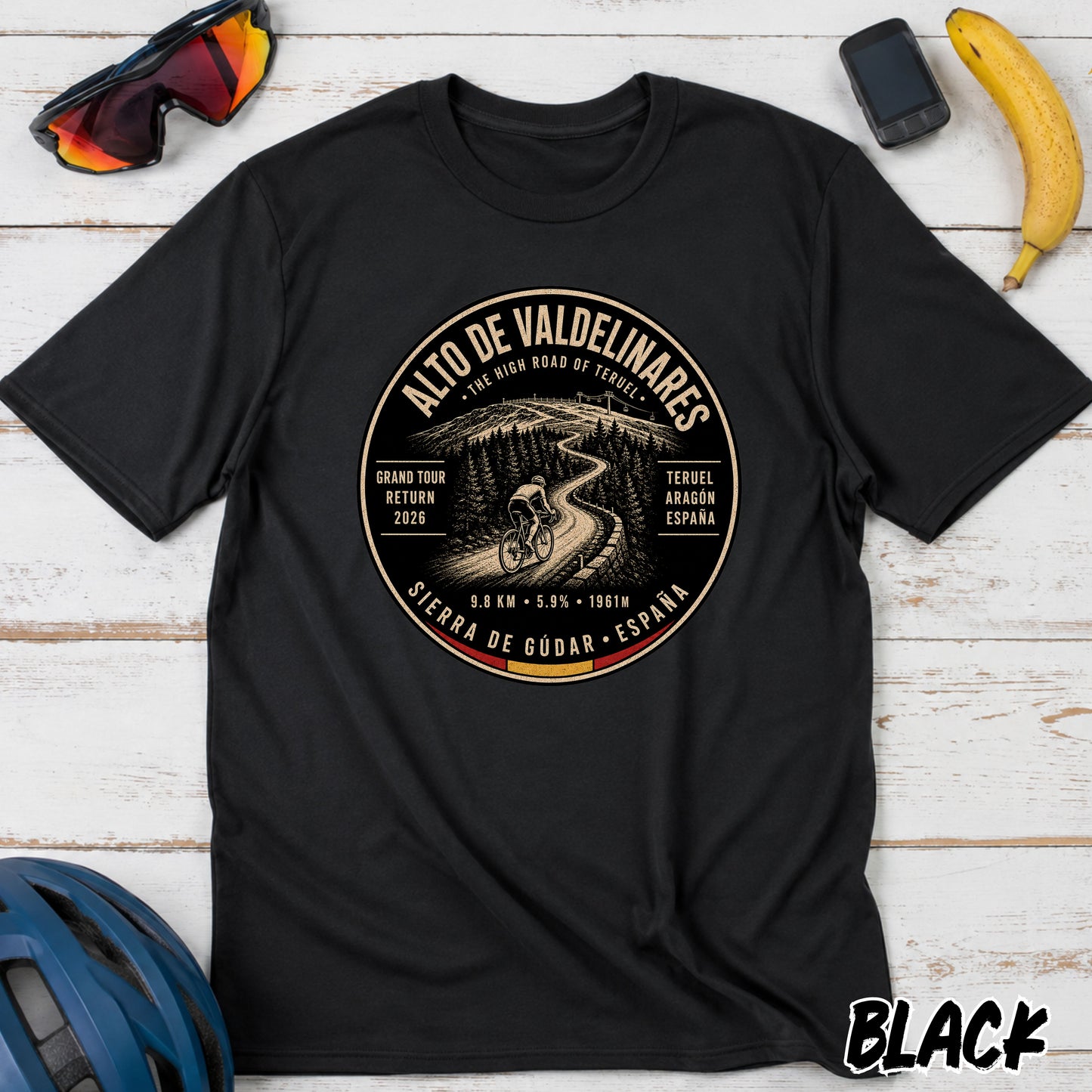 Alto de Valdelinares Iconic Climb T‑Shirt —La Vuelta Cycling Tee