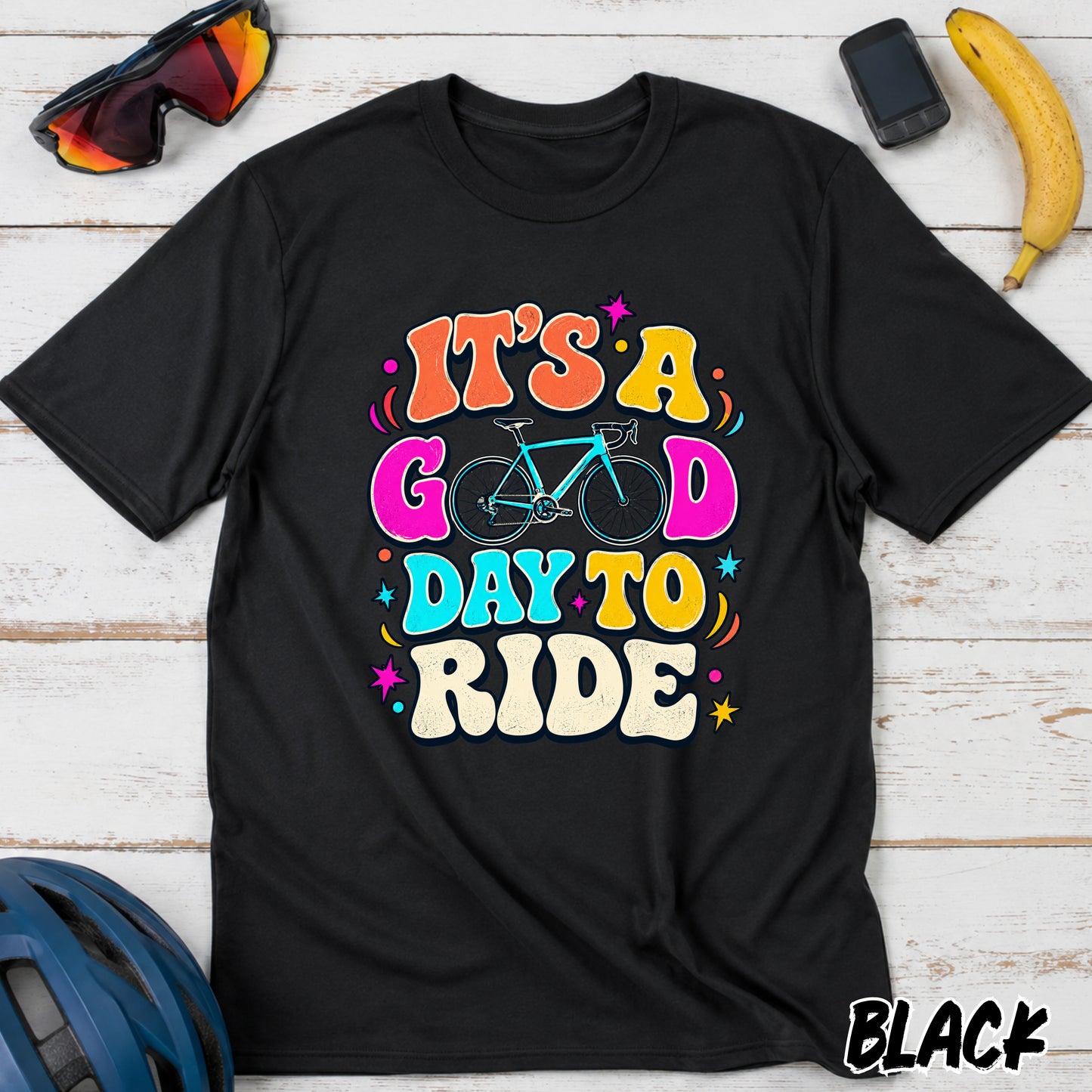 Bike T-Shirt — "It's a Good Day to Ride" Retro Cycling Tee