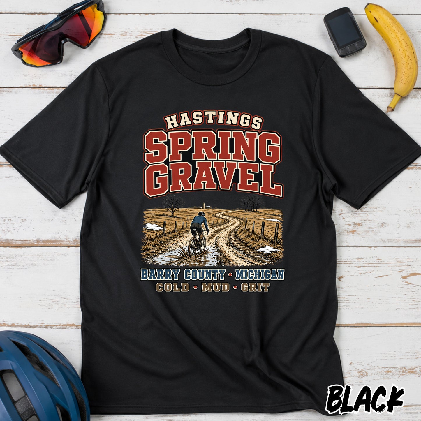 Spring Gravel T-Shirt — Hastings Gravel Ride Graphic Tee