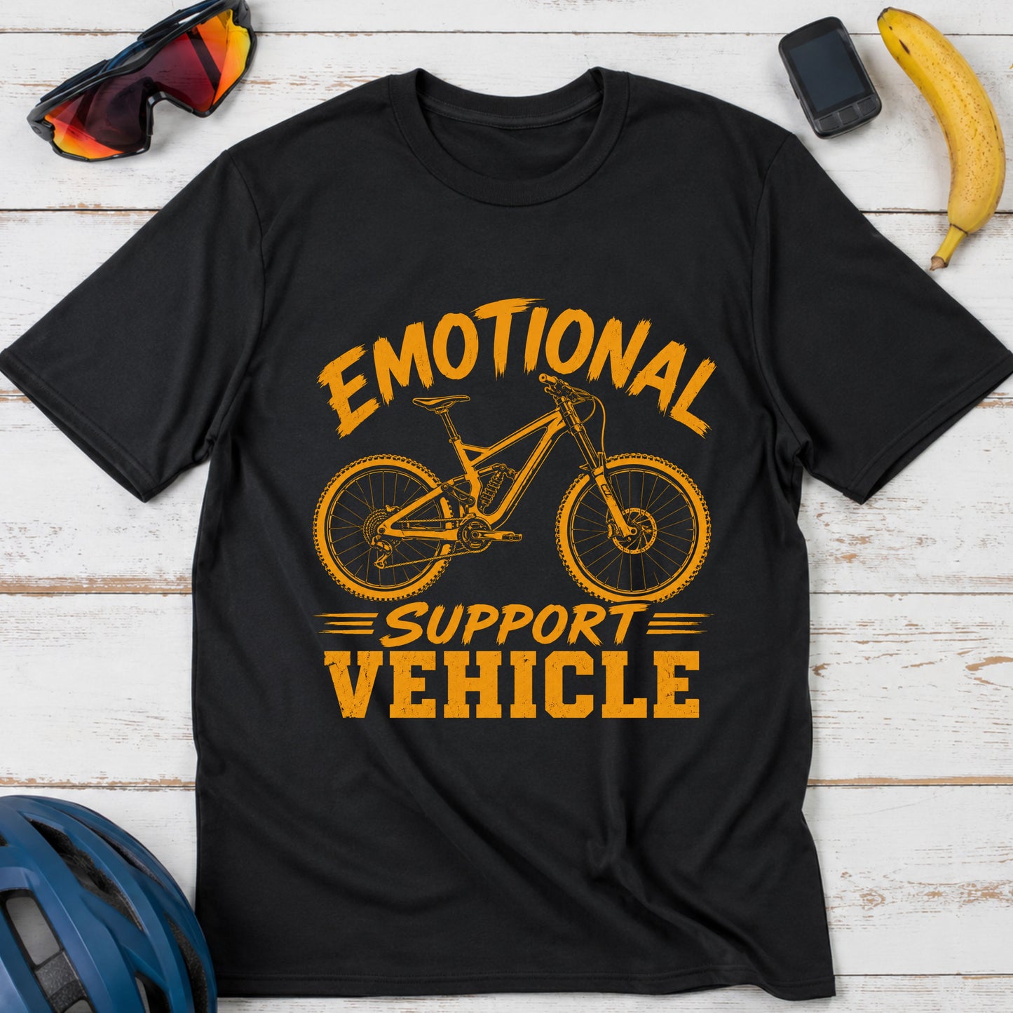 Cycling Tee Emotional Support Vehicle T-Shirt — Funny Enduro T-Shirt