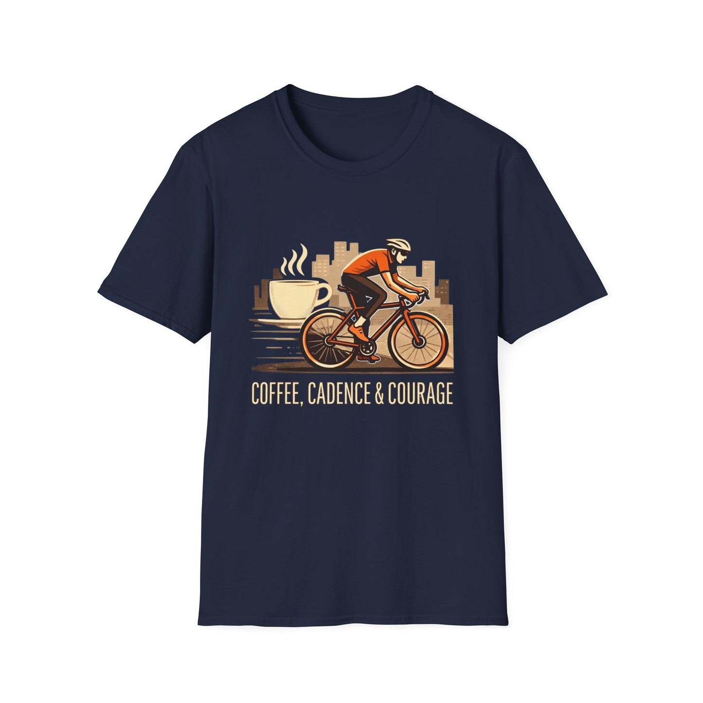 Cadence, coffee & courage Cycling T-Shirt