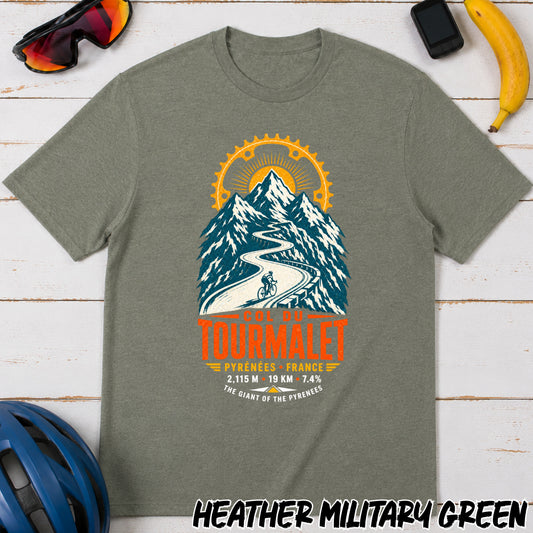 Tourmalet Mountain Stage Tee — Col du Tourmalet Cycling Graphic T-Shirt