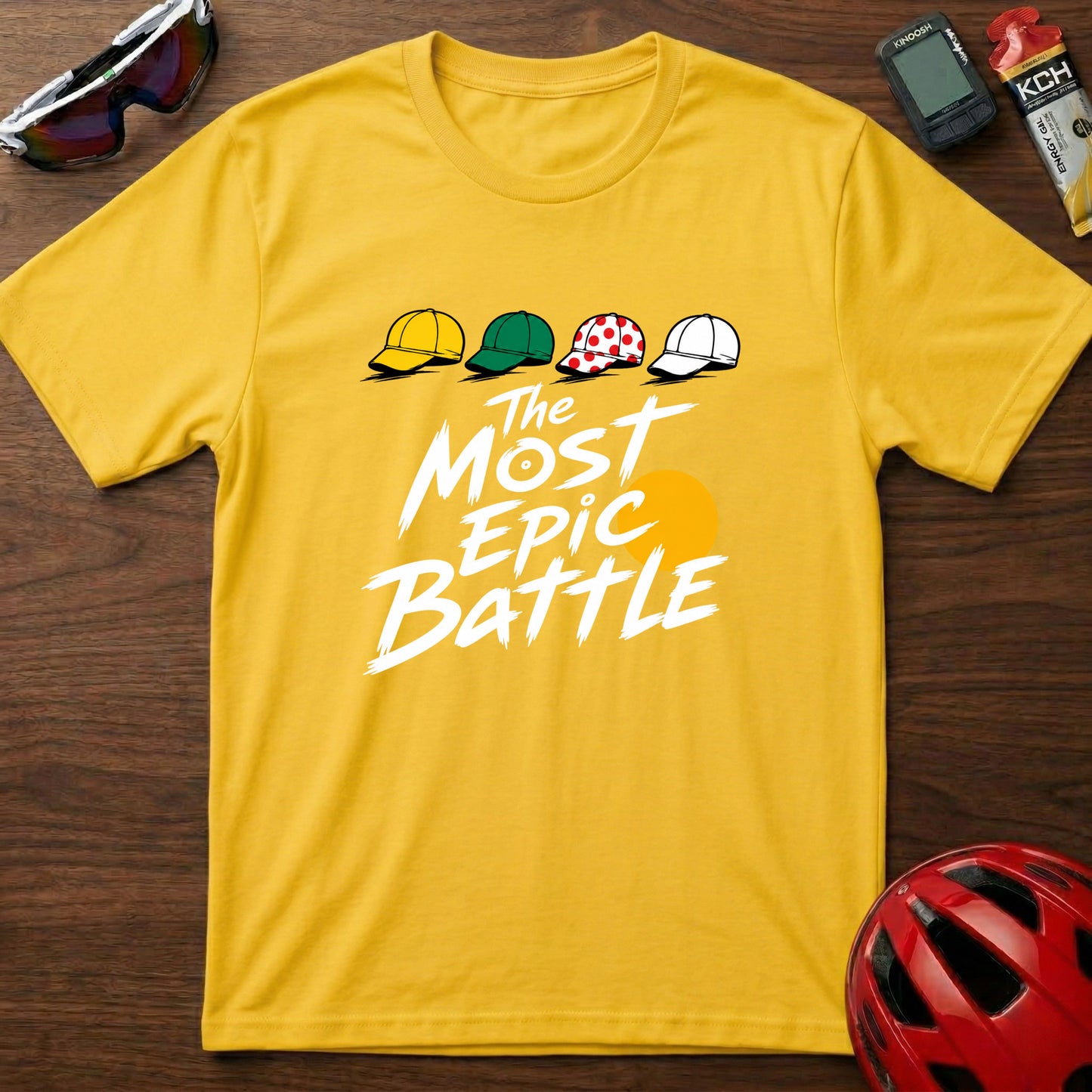 T-Shirt — 'The Most Epic Battle' Tour de France Caps Graphic Tee