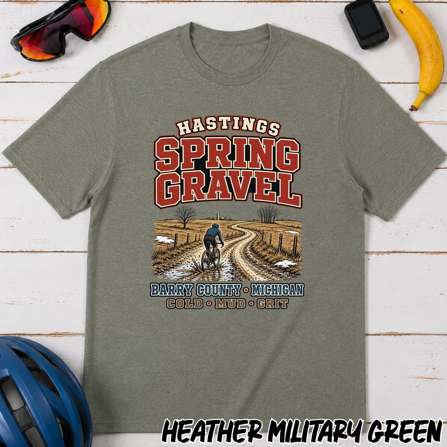 Spring Gravel T-Shirt — Hastings Gravel Ride Graphic Tee