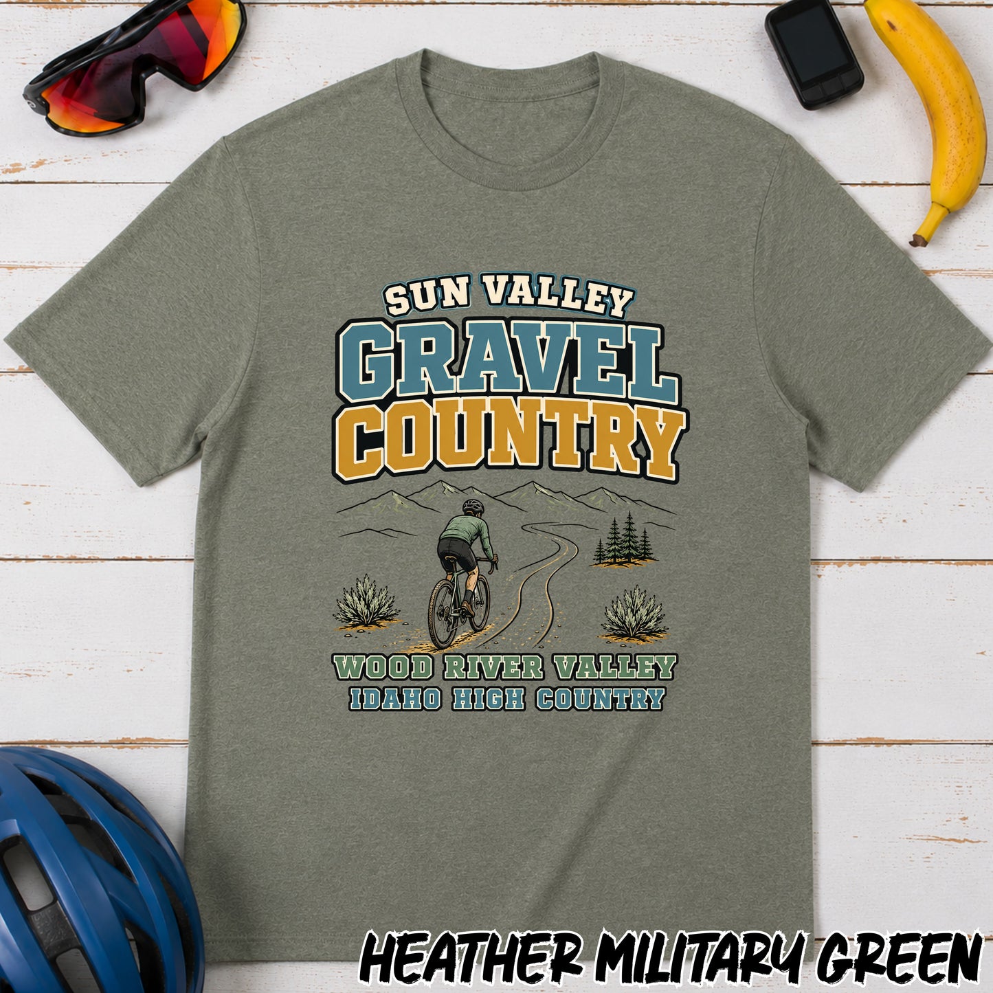 Sun Valley Gravel Country T-Shirt — Cycling Race Tee
