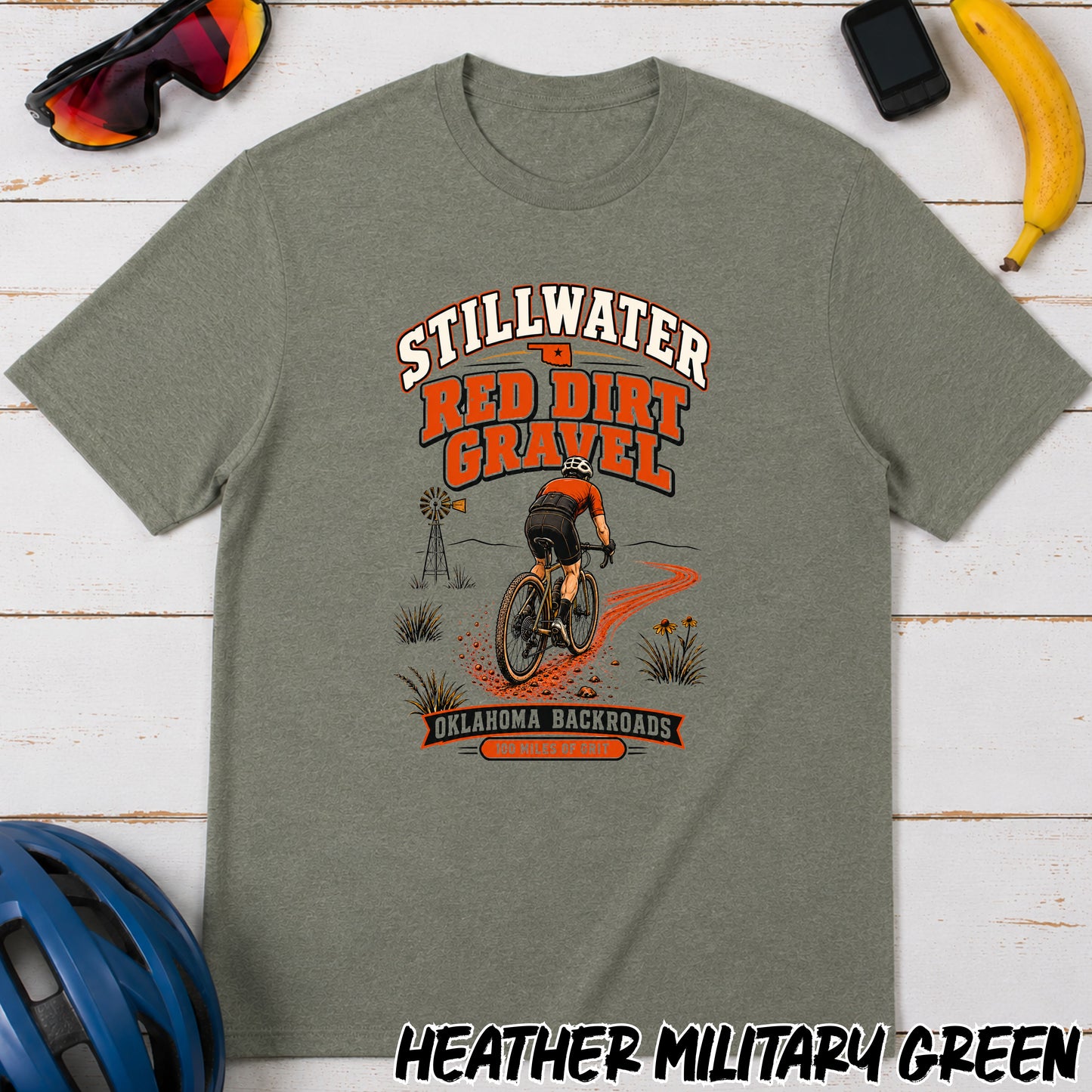 Stillwater Red Dirt Gravel T-Shirt — Oklahoma Gravel Cycling Tee
