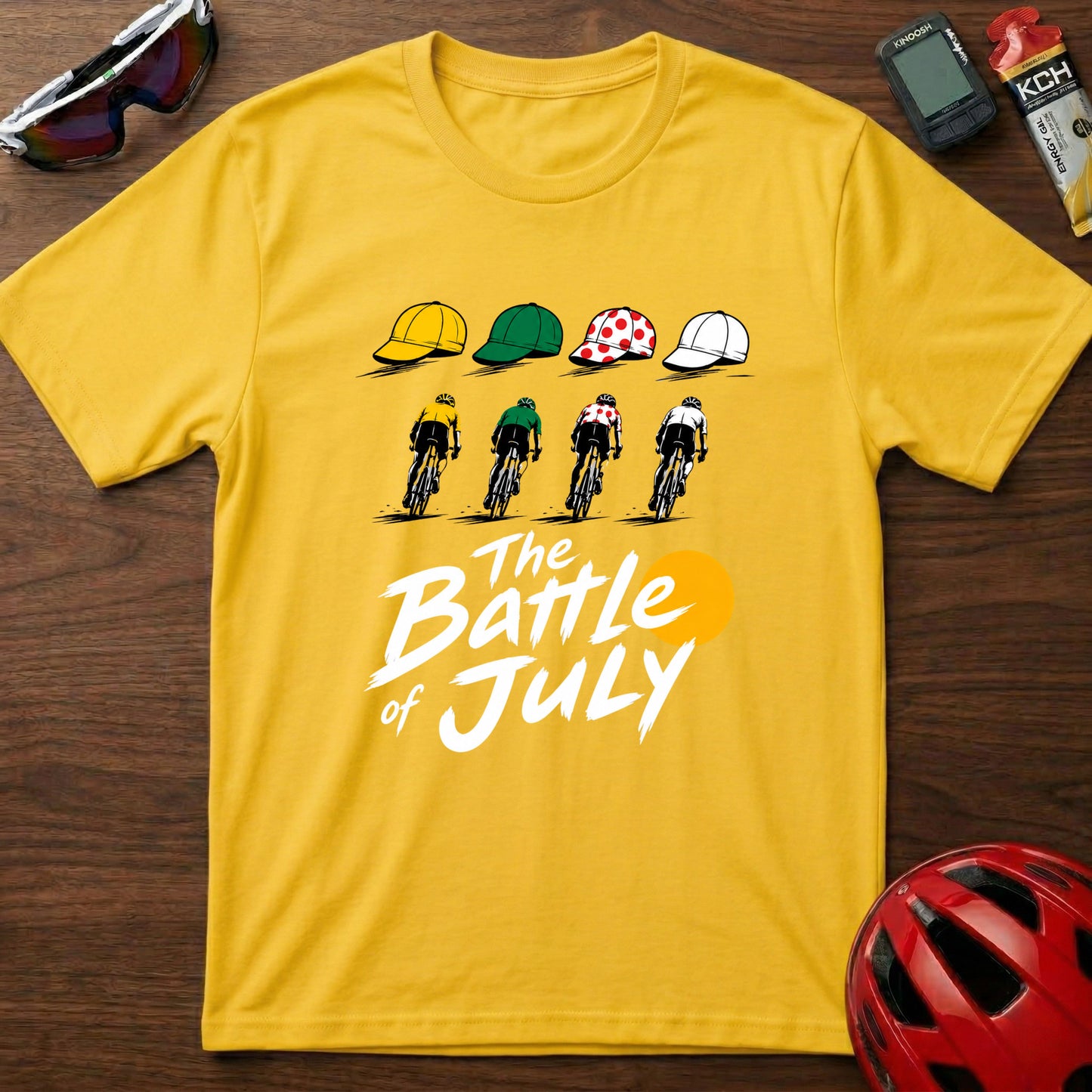 "The Battle of July" Tour de France cycling Graphic T-Shirt