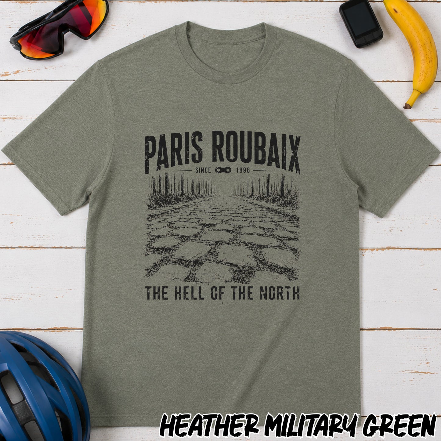 Paris Roubaix T-Shirt — Vintage 'The Hell of the North' Cycling Tee