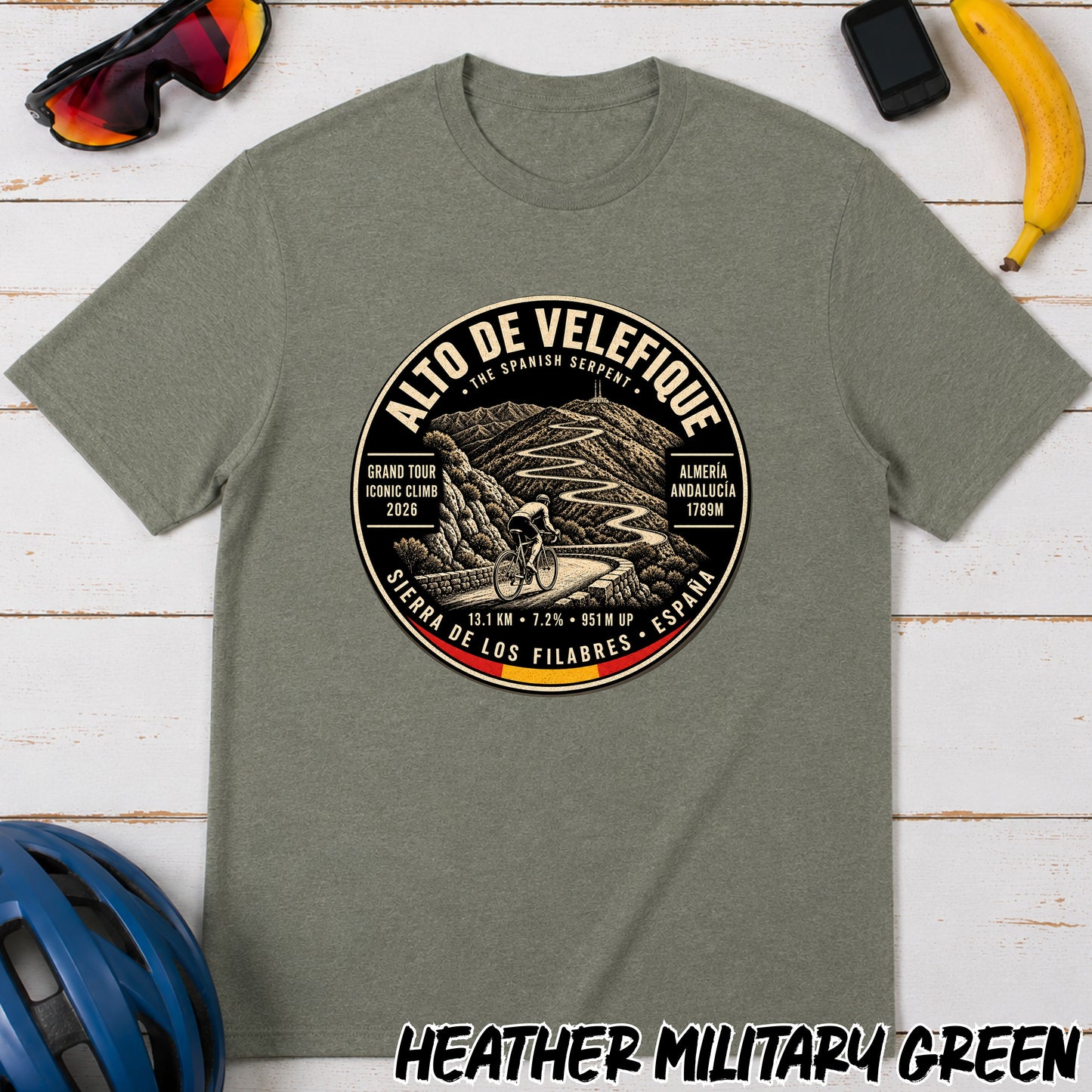 Alto de Velefique Le Vuelta T‑Shirt — Spanish Sierra Climb Tee