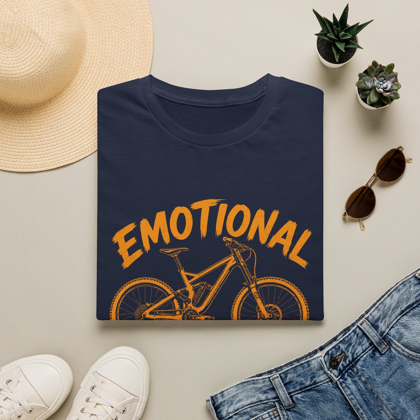 Cycling Tee Emotional Support Vehicle T-Shirt — Funny Enduro T-Shirt