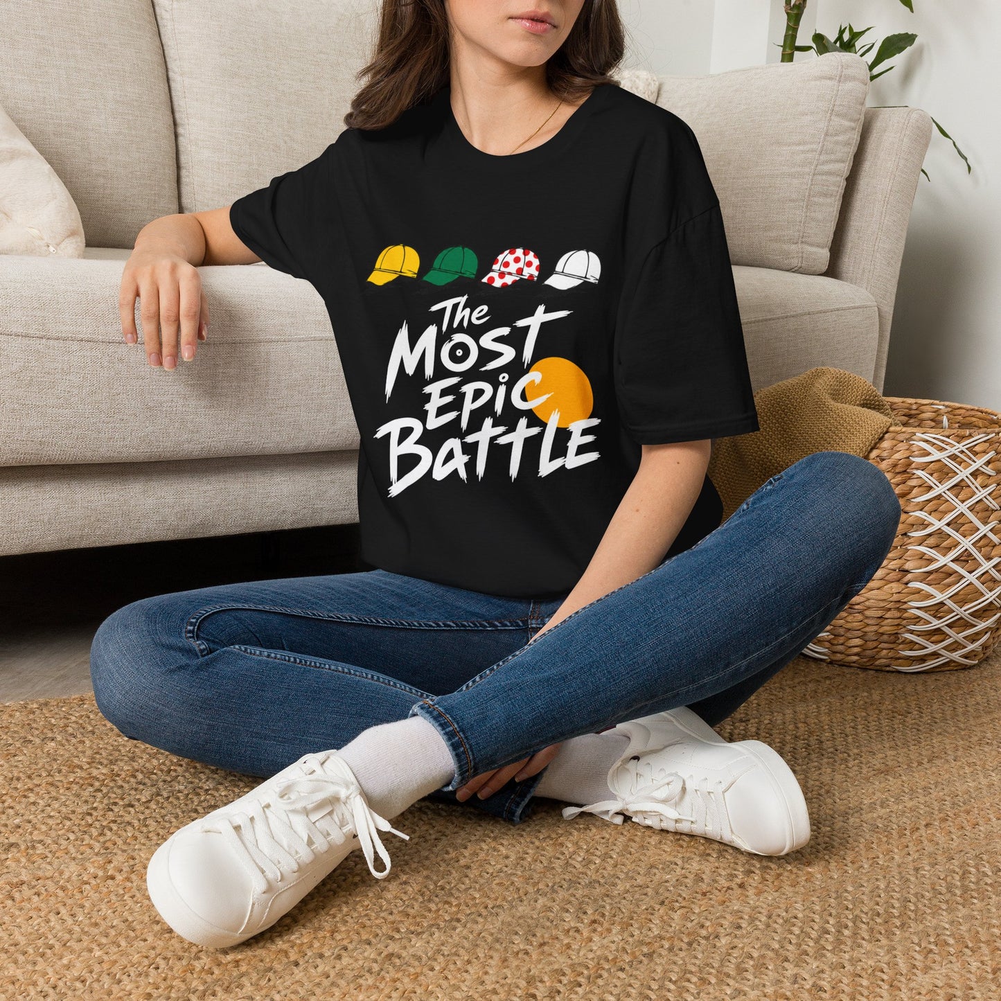 T-Shirt — 'The Most Epic Battle' Tour de France Caps Graphic Tee