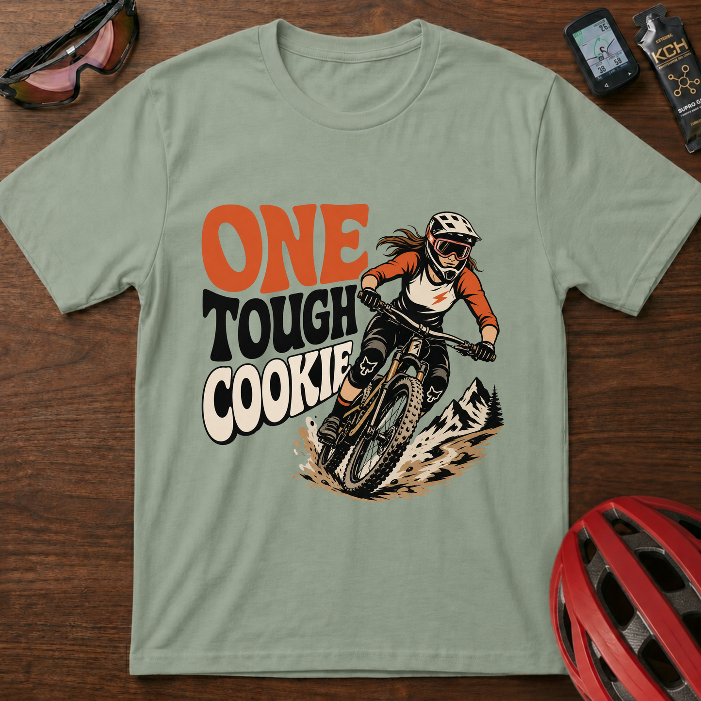 One Tough Cookie Mountain Biker T-Shirt