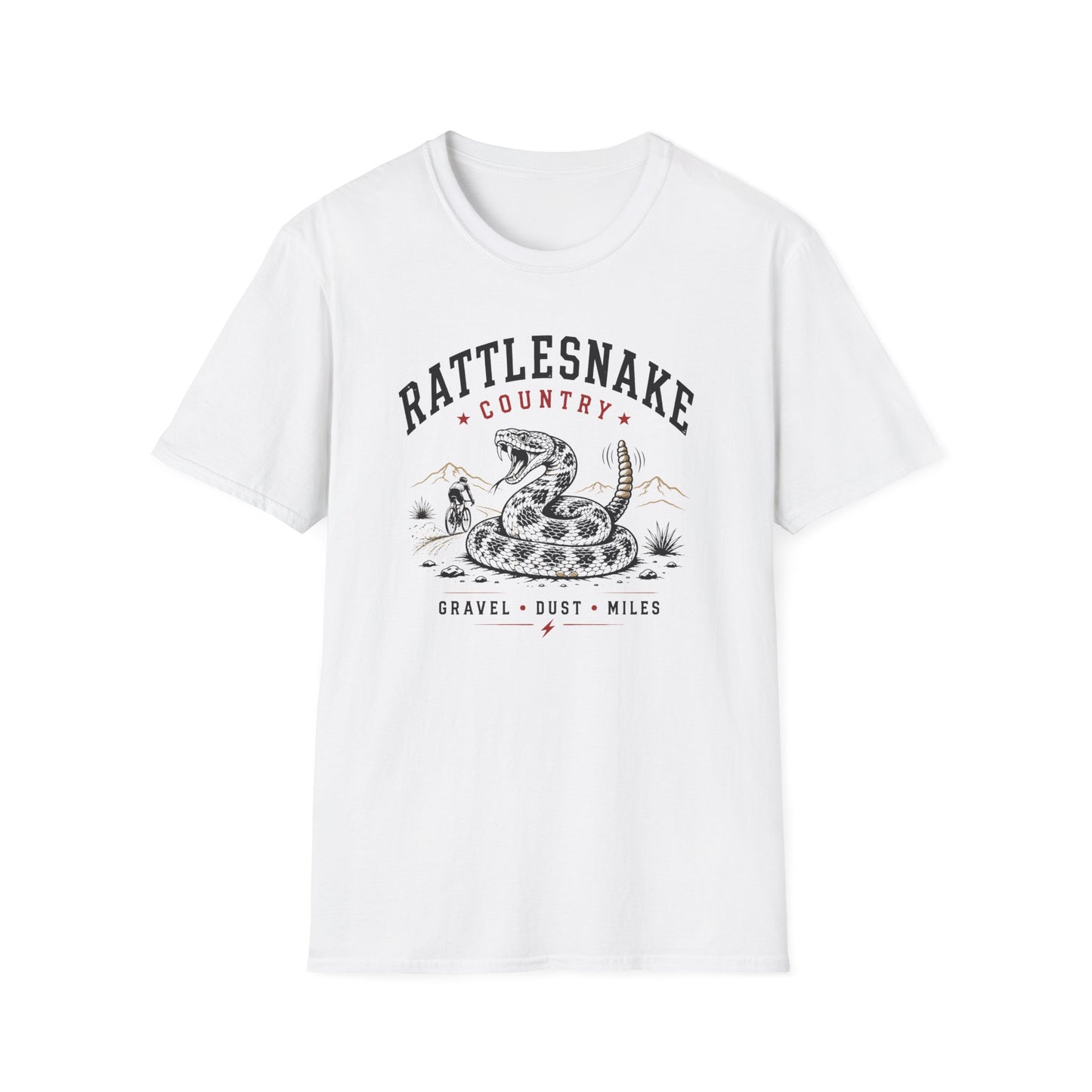 Gravel Cycling T-Shirt. Rattlesnake Gravel Race T-Shirt