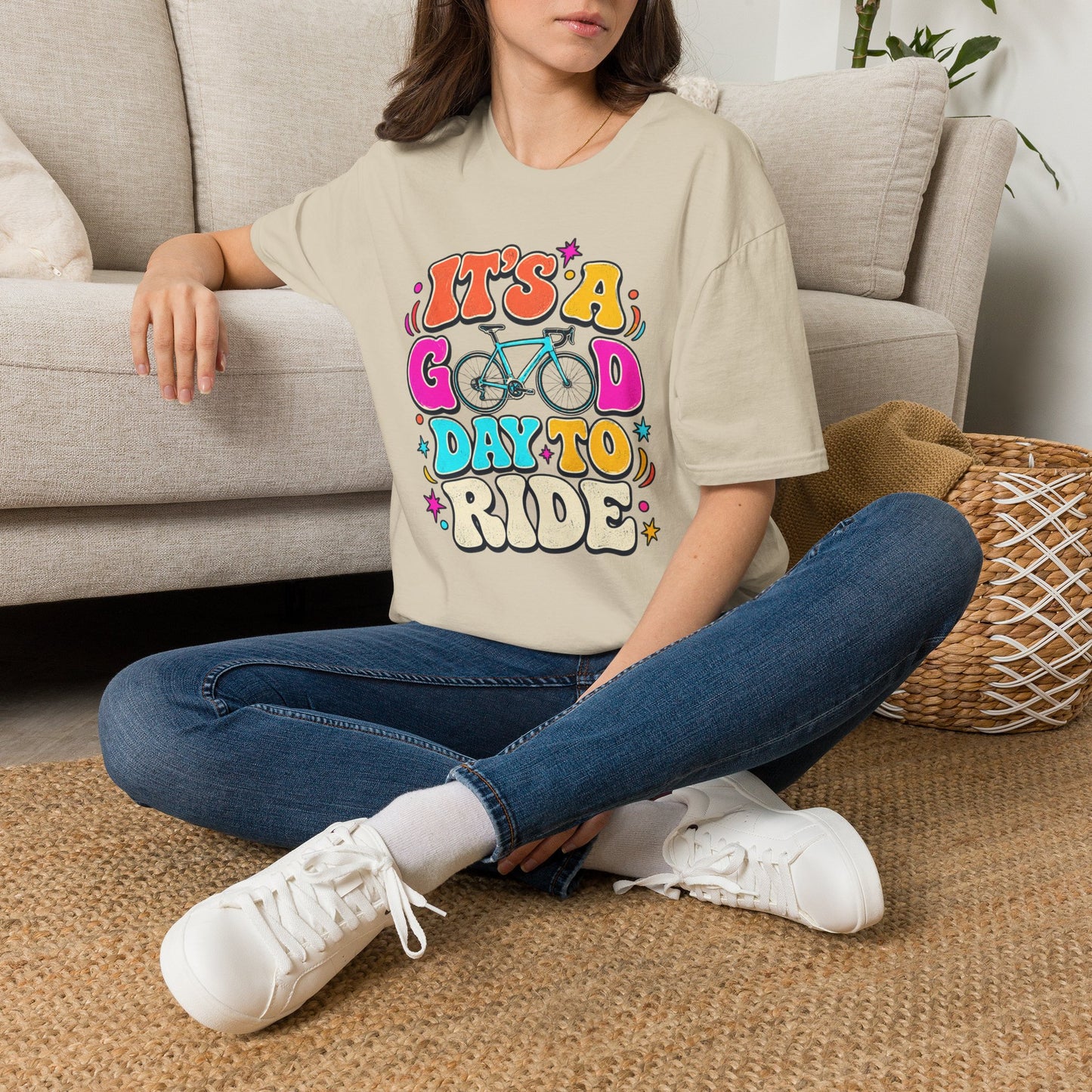 Bike T-Shirt — "It's a Good Day to Ride" Retro Cycling Tee