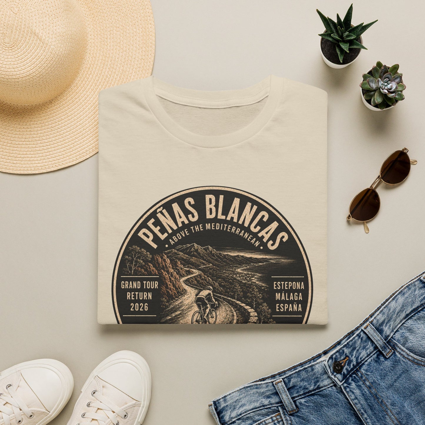 Peñas Blancas Cycling Tee — Retro Spain Le Vuelta T-Shirt