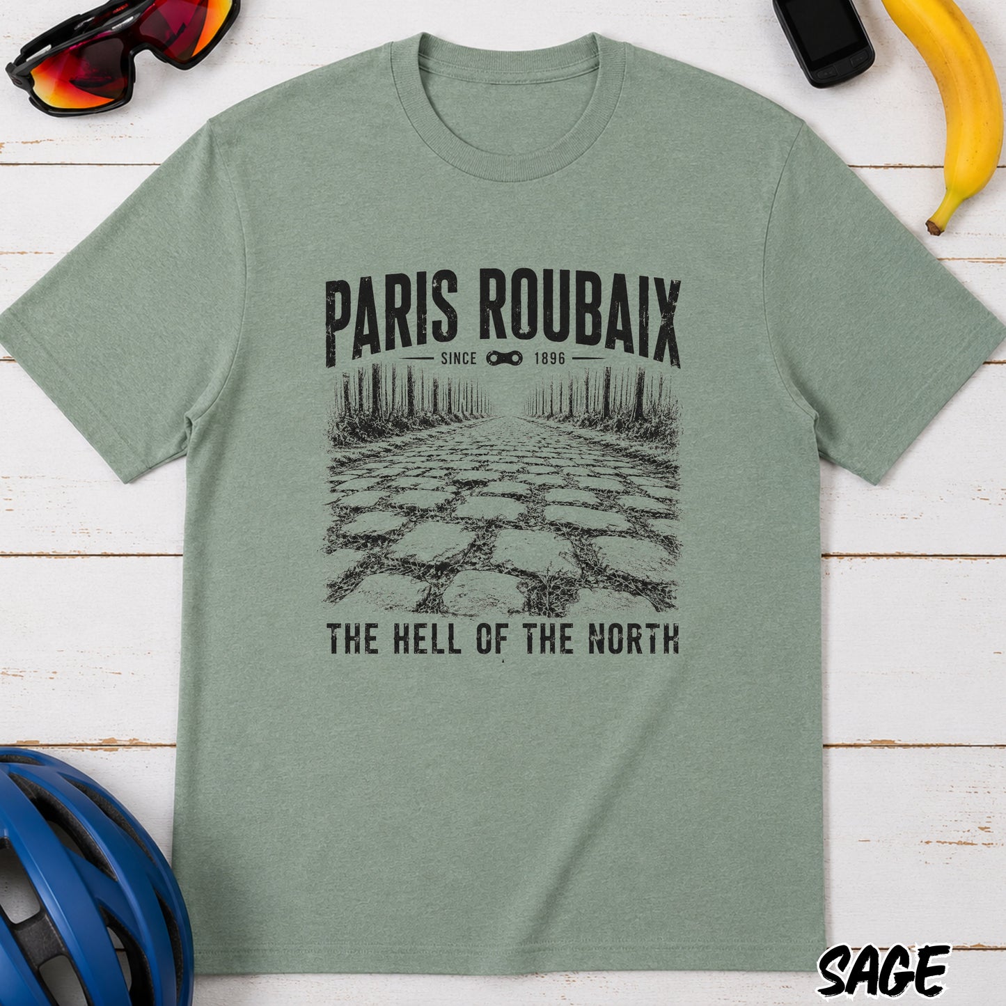 Paris Roubaix T-Shirt — Vintage 'The Hell of the North' Cycling Tee