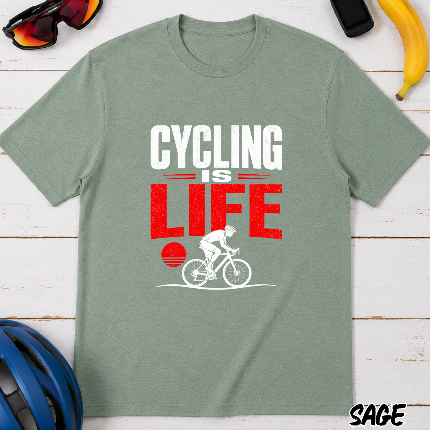 Cycling Is Life T-Shirt — Bold Bike Lover Tee