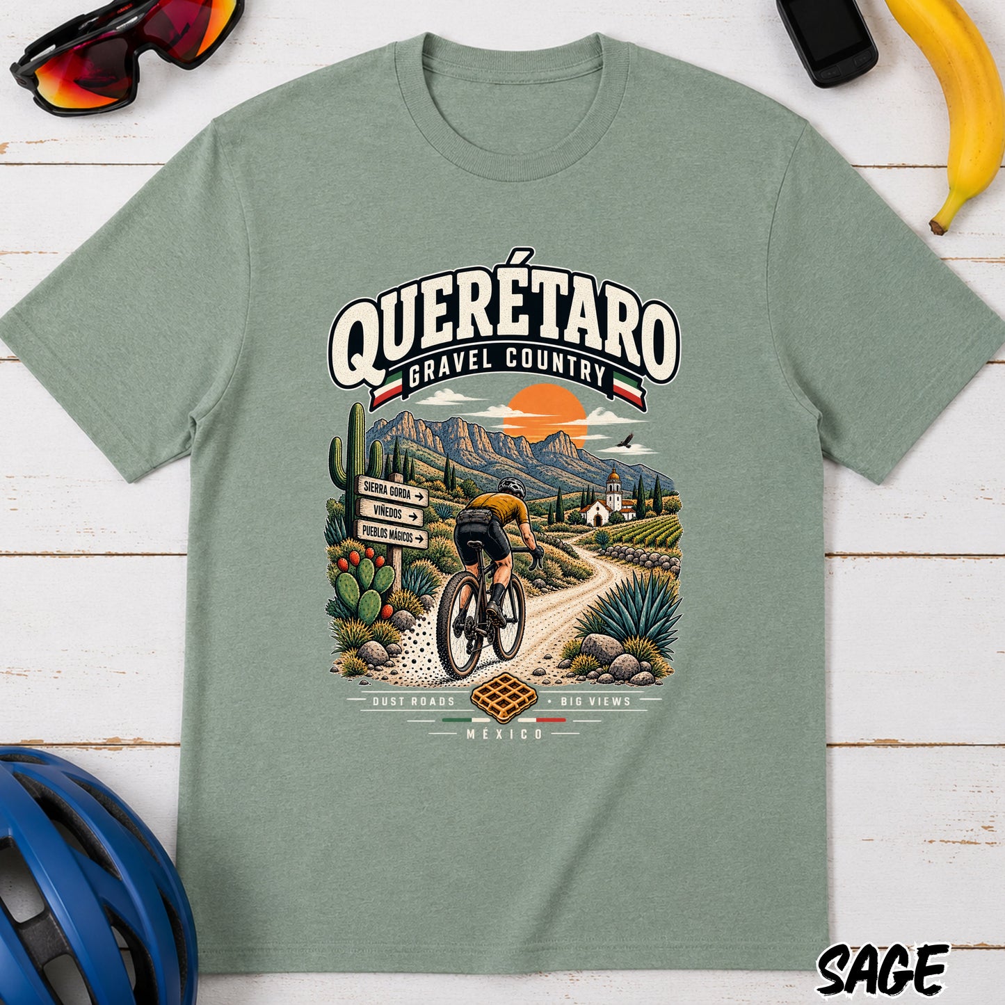 Querétaro Gravel Country T-Shirt — Mexico Gravel Race Tee