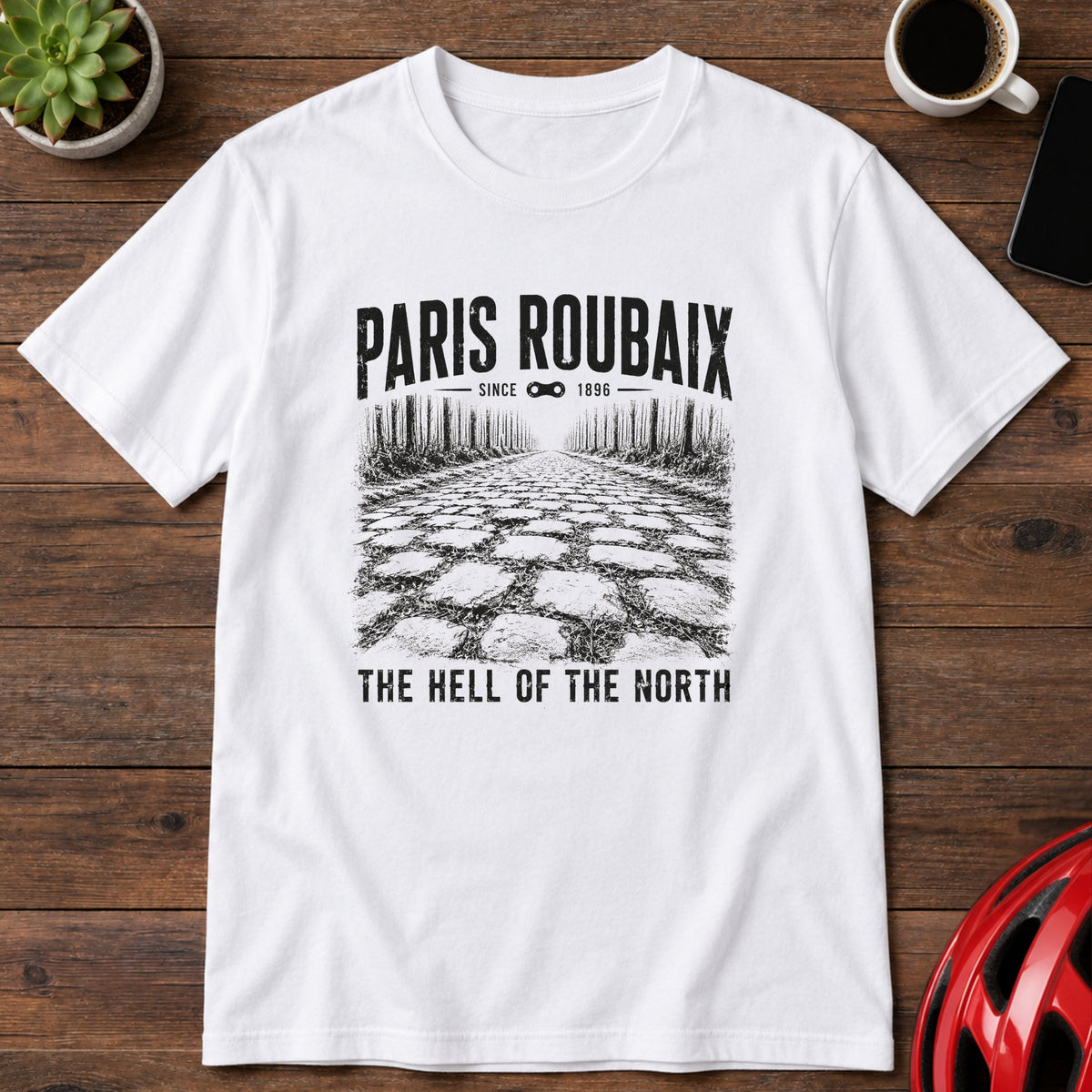 Paris–Roubaix 'The Hell of the North' Cycling T‑Shirt(Global)