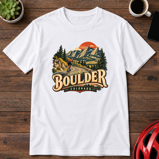 Boulder Colorado Cycling T-Shirt(Global)