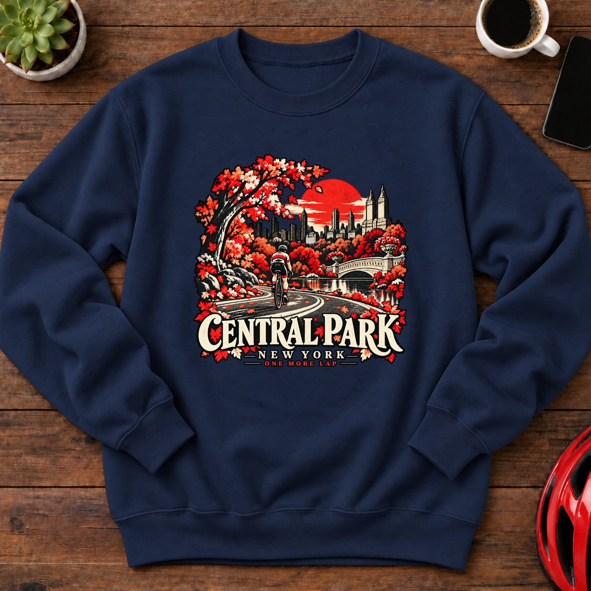 Central Park New York Cycling Sweatshirt(Global)