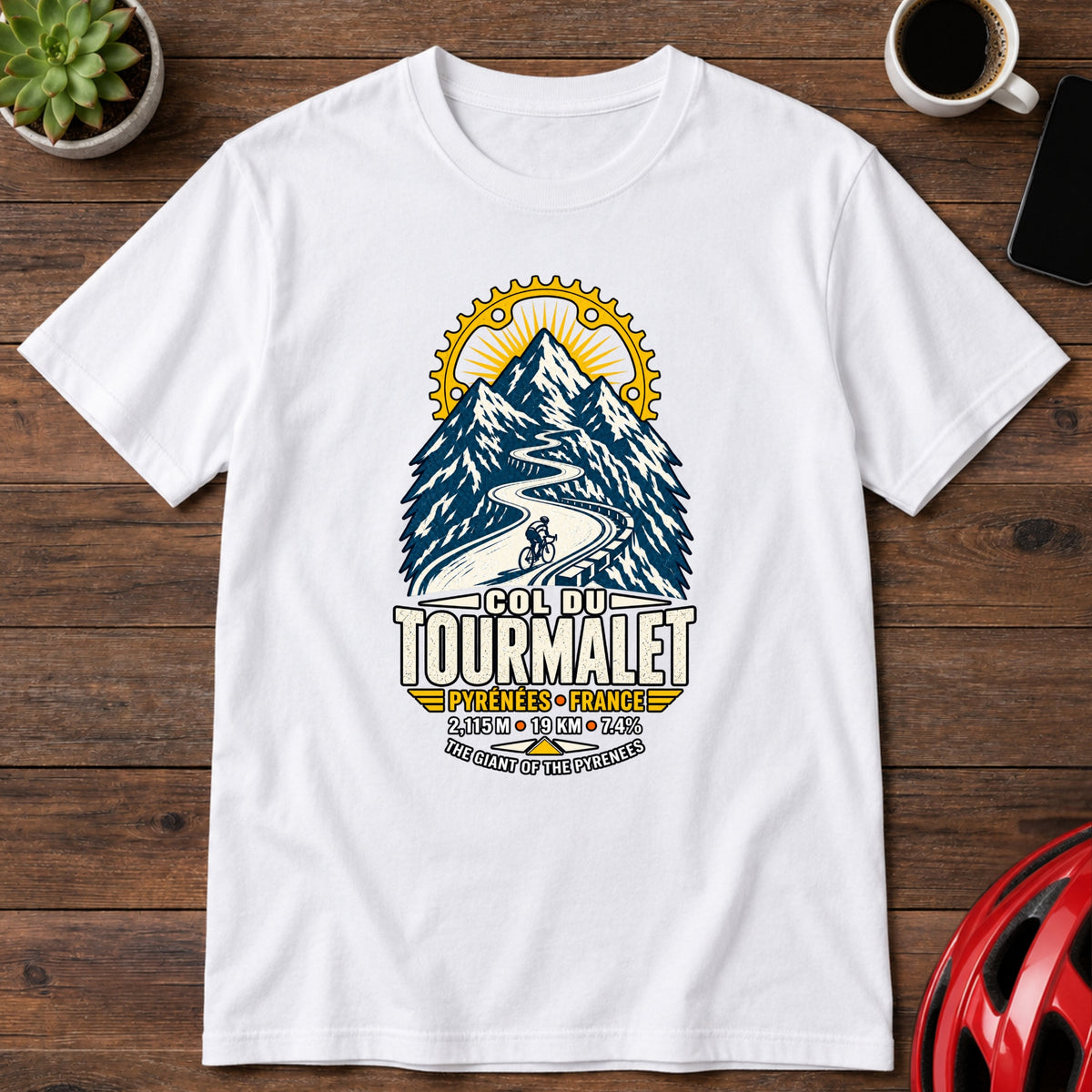 Col du Tourmalet Cycling Climb Tee (Global)