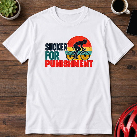 Sucker for Punishment Vintage Cycling T-Shirt(Global)