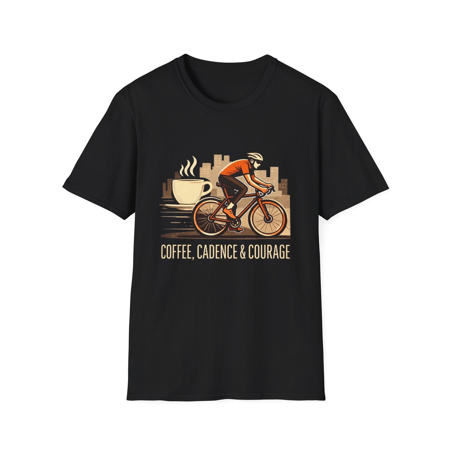 Cadence, coffee & courage Cycling T-Shirt