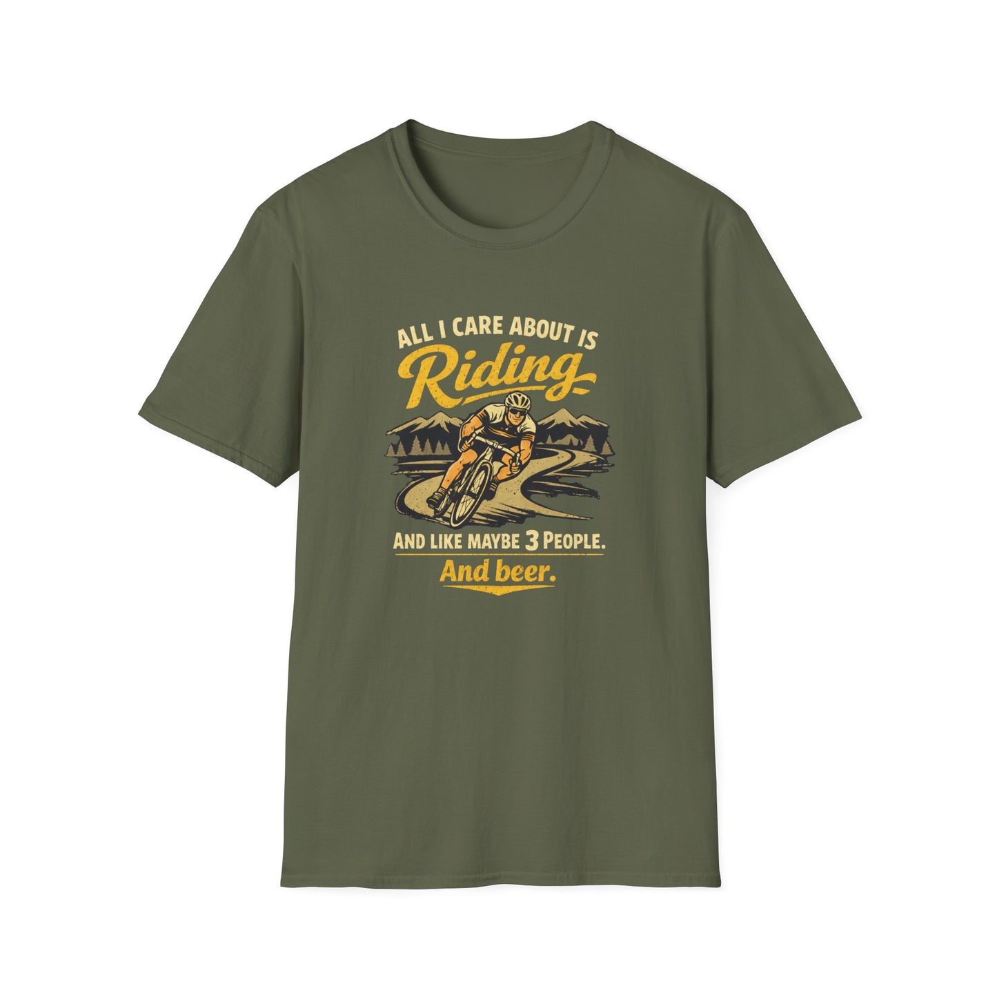 All I Care About Is Riding... Cycling  T-Shirt