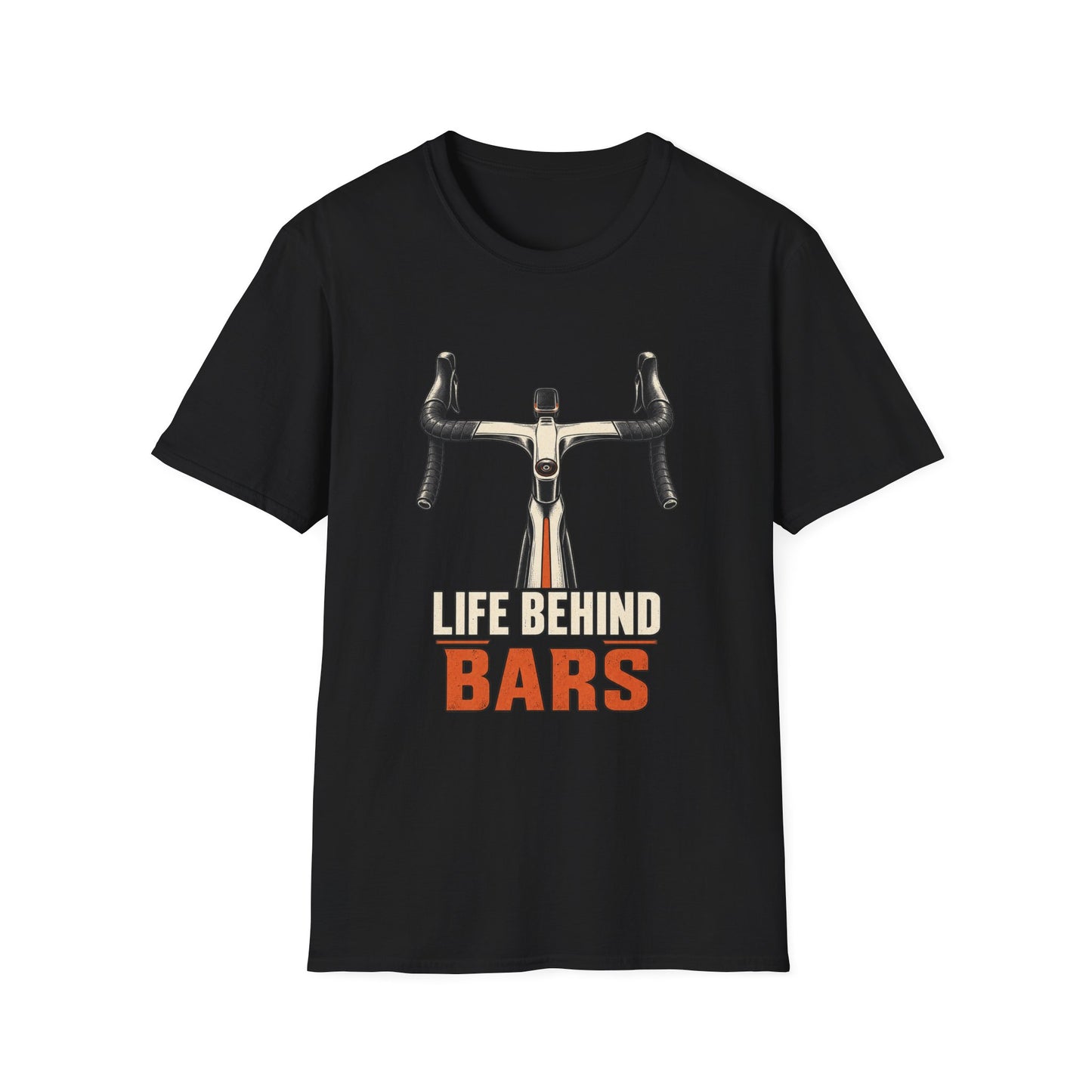 Life Behind Bars Bicycle T-Shirt — Road Bike Handlebar Graphic Tee