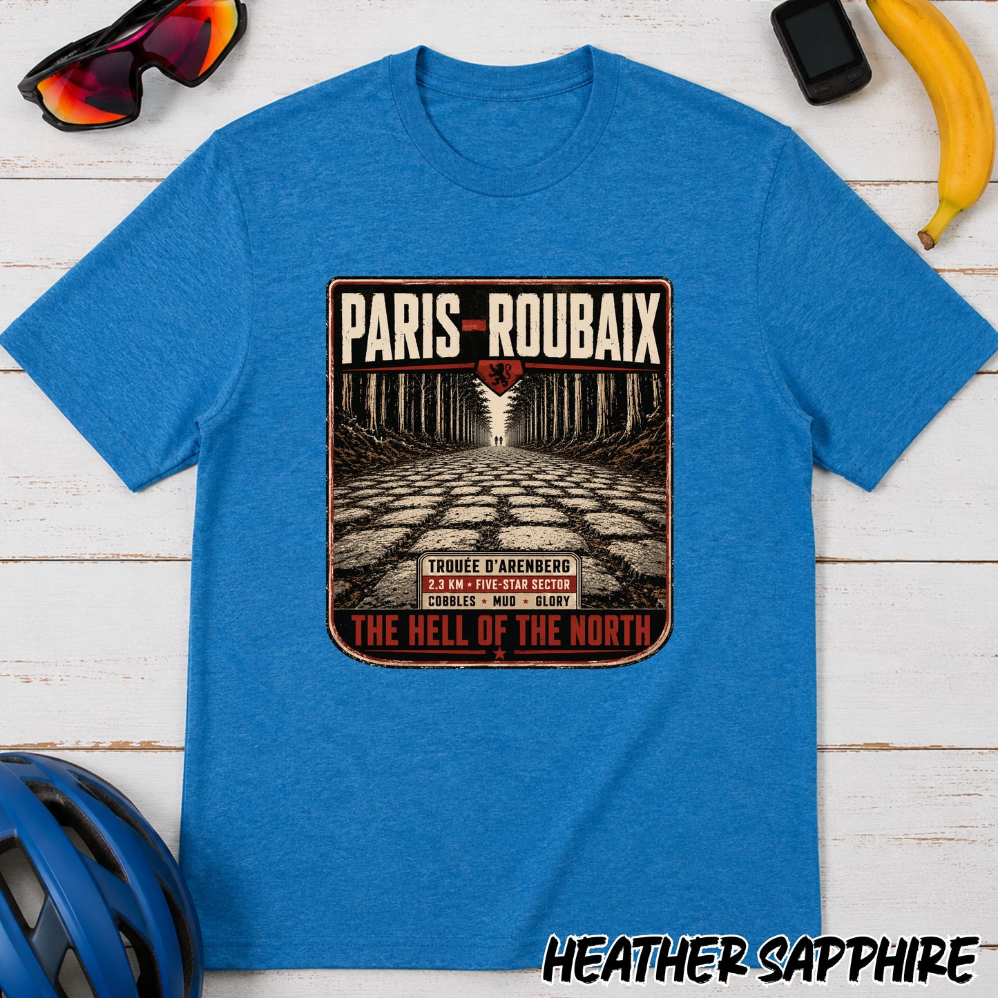 Paris–Roubaix Cycling T-Shirt — Vintage 'Hell of the North' Race Tee