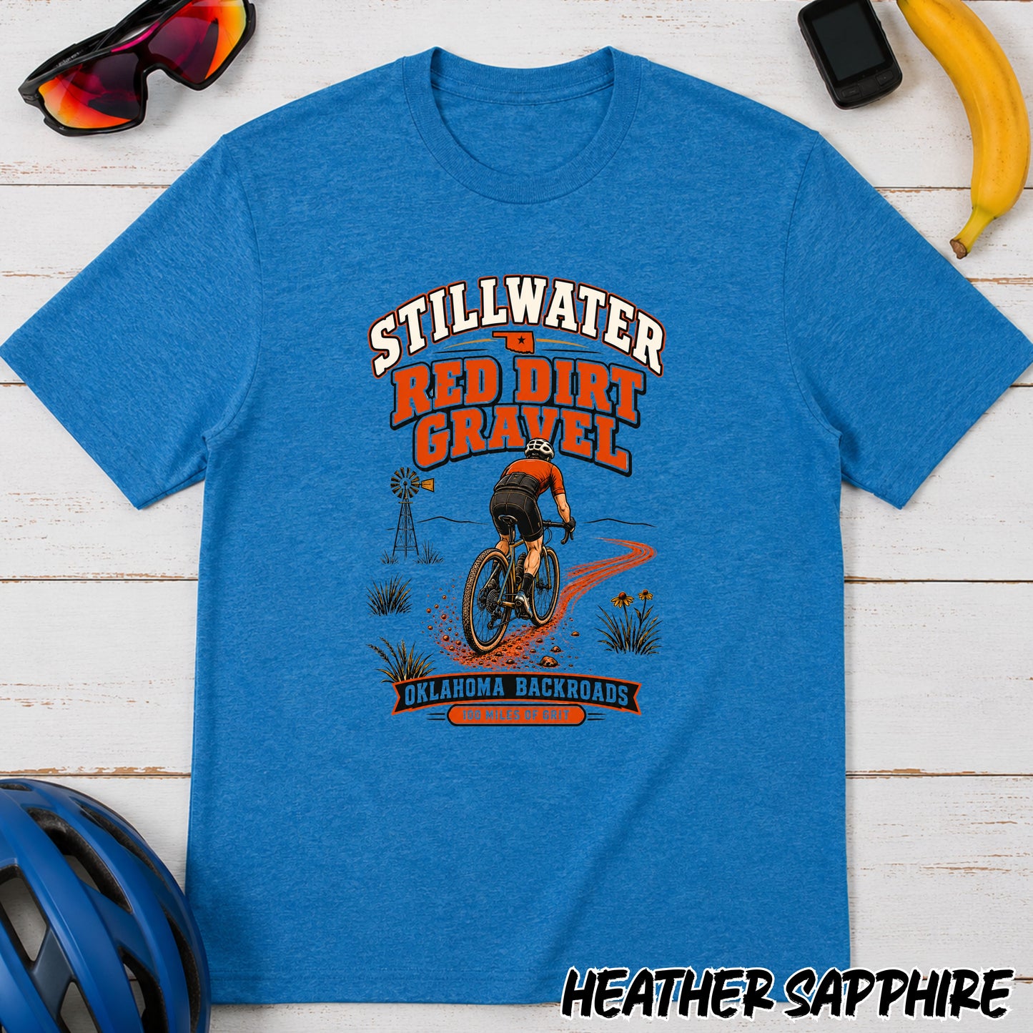 Stillwater Red Dirt Gravel T-Shirt — Oklahoma Gravel Cycling Tee