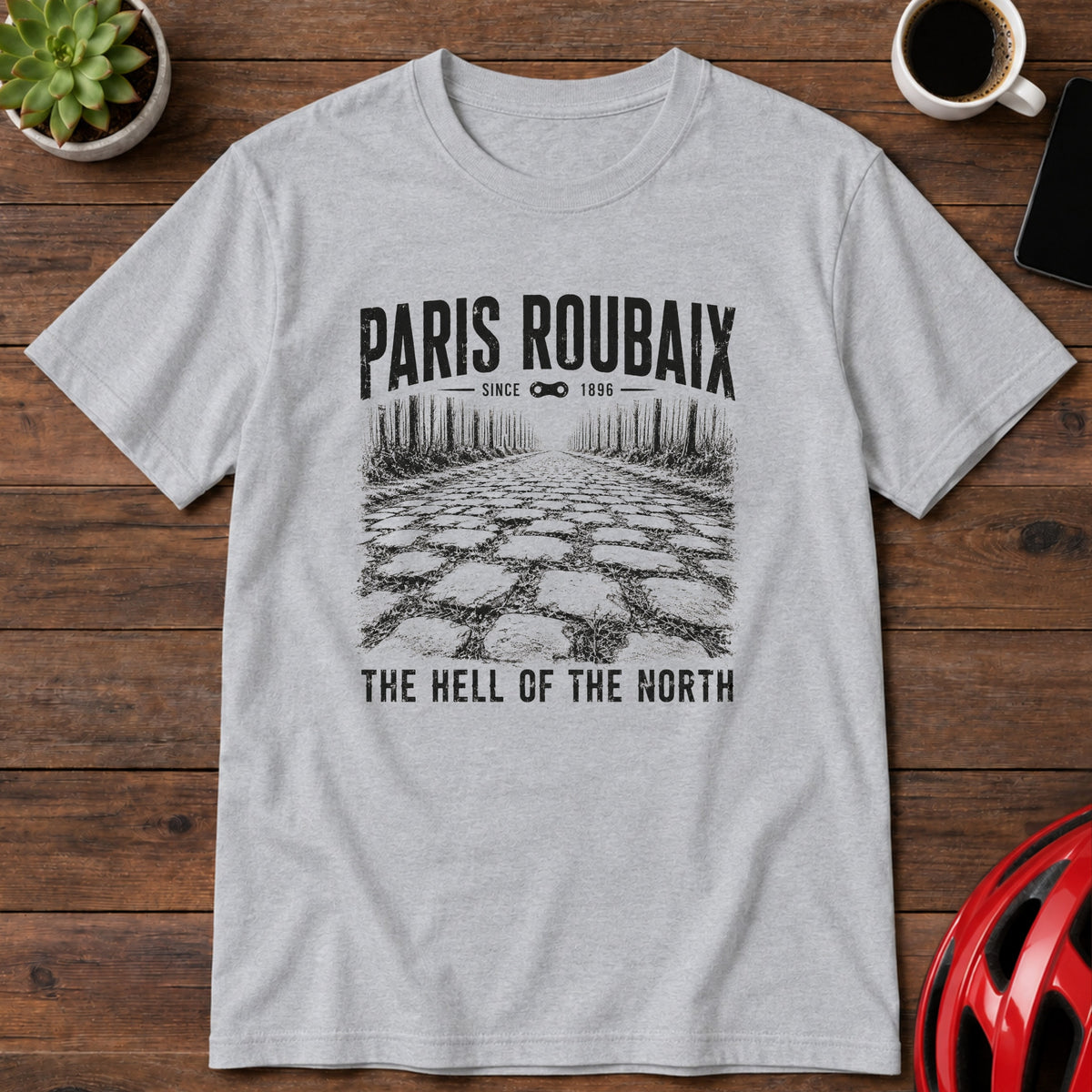 Paris–Roubaix 'The Hell of the North' Cycling T‑Shirt(Global)