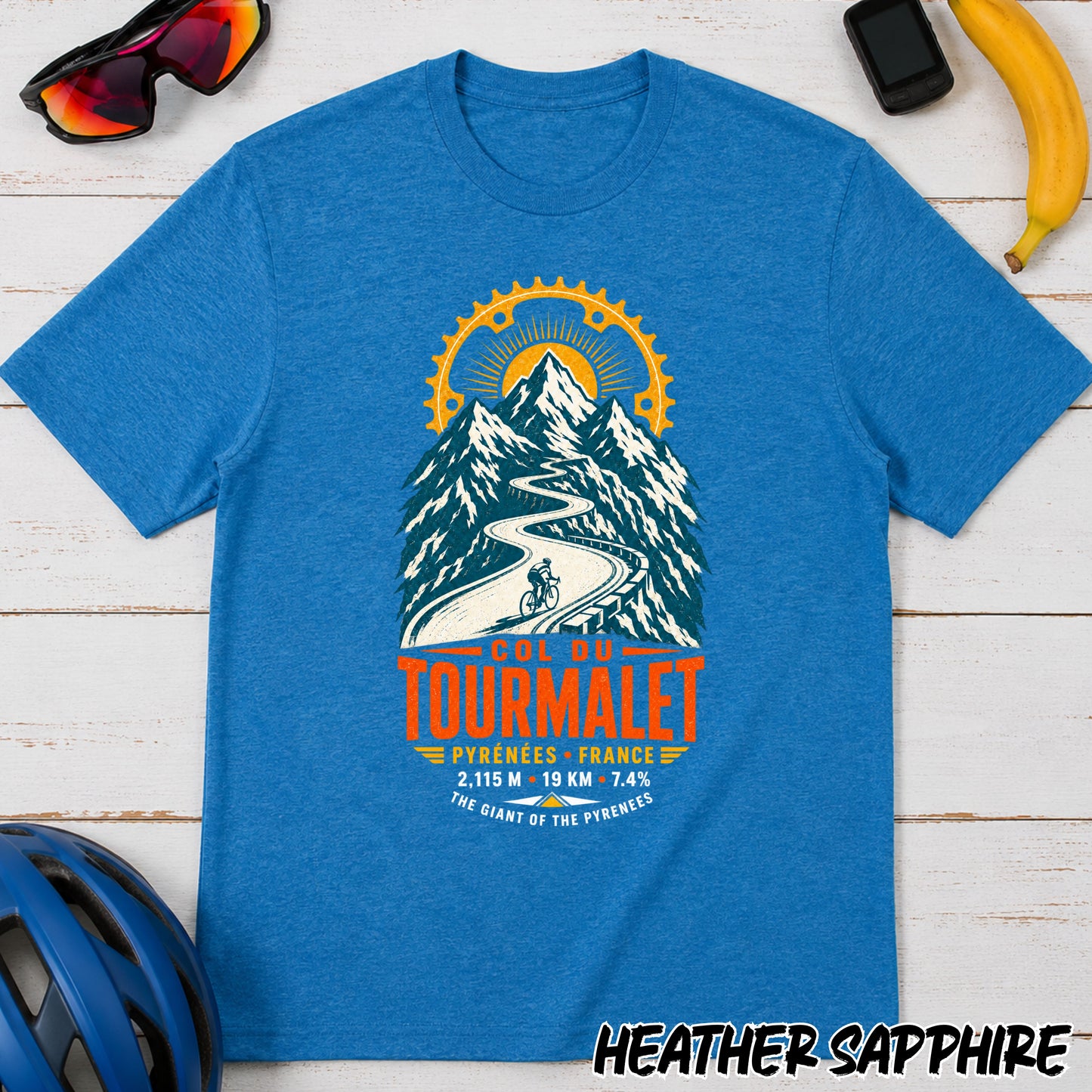 Tourmalet Mountain Stage Tee — Col du Tourmalet Cycling Graphic T-Shirt