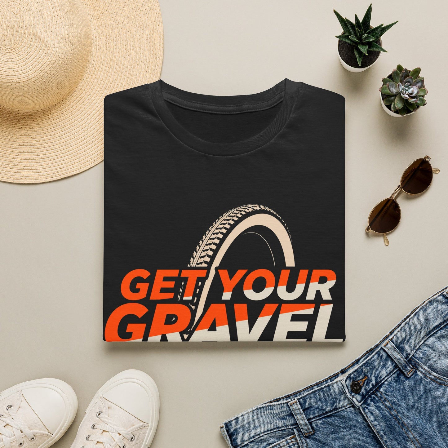 Get Your Gravel On! Gravel Bike T‑Shirt — Cycling Off‑Road Adventure Tee