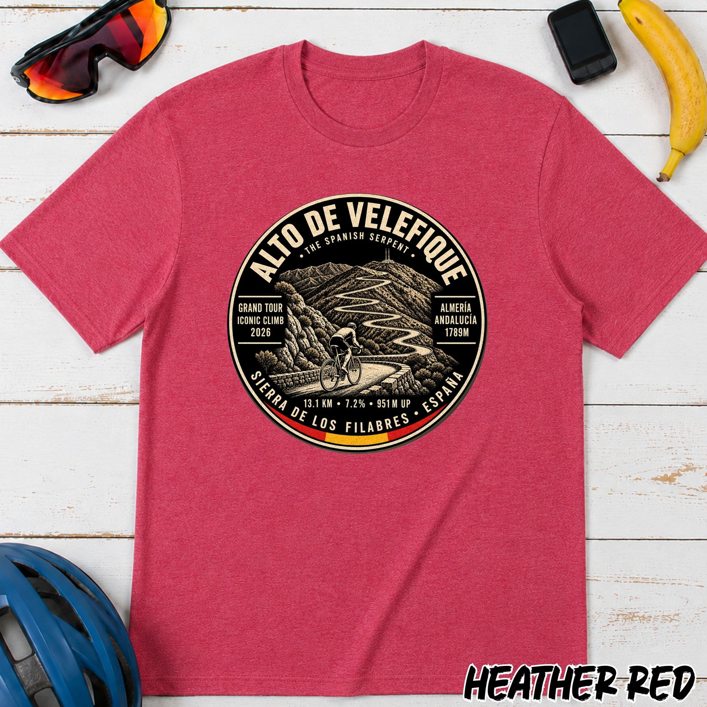 Alto de Velefique Le Vuelta T‑Shirt — Spanish Sierra Climb Tee
