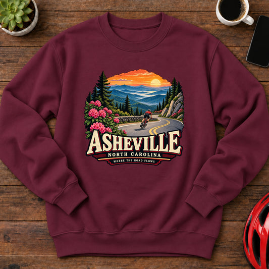 Asheville North Carolina Cycling Sweatshirt(Global)