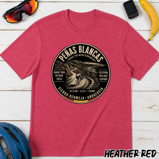 Peñas Blancas Cycling Tee — Retro Spain Le Vuelta T-Shirt