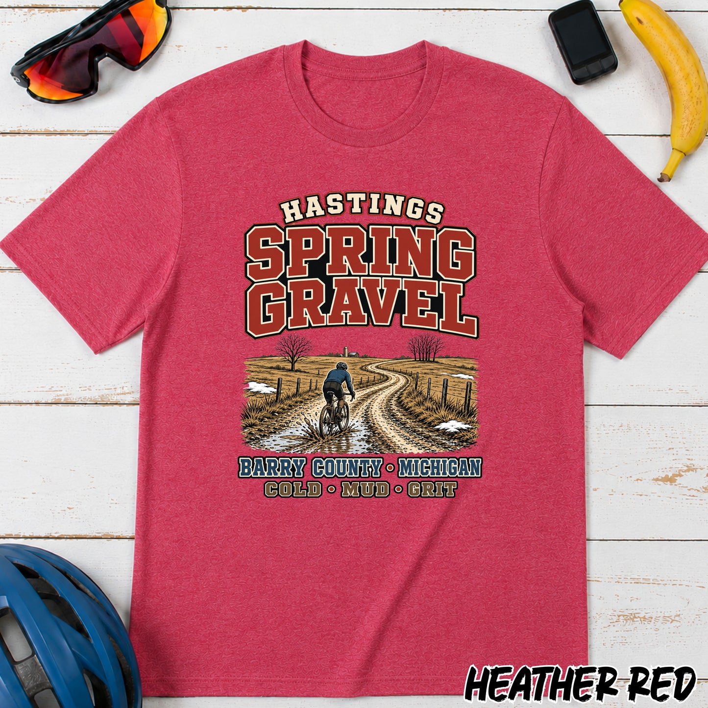Spring Gravel T-Shirt — Hastings Gravel Ride Graphic Tee