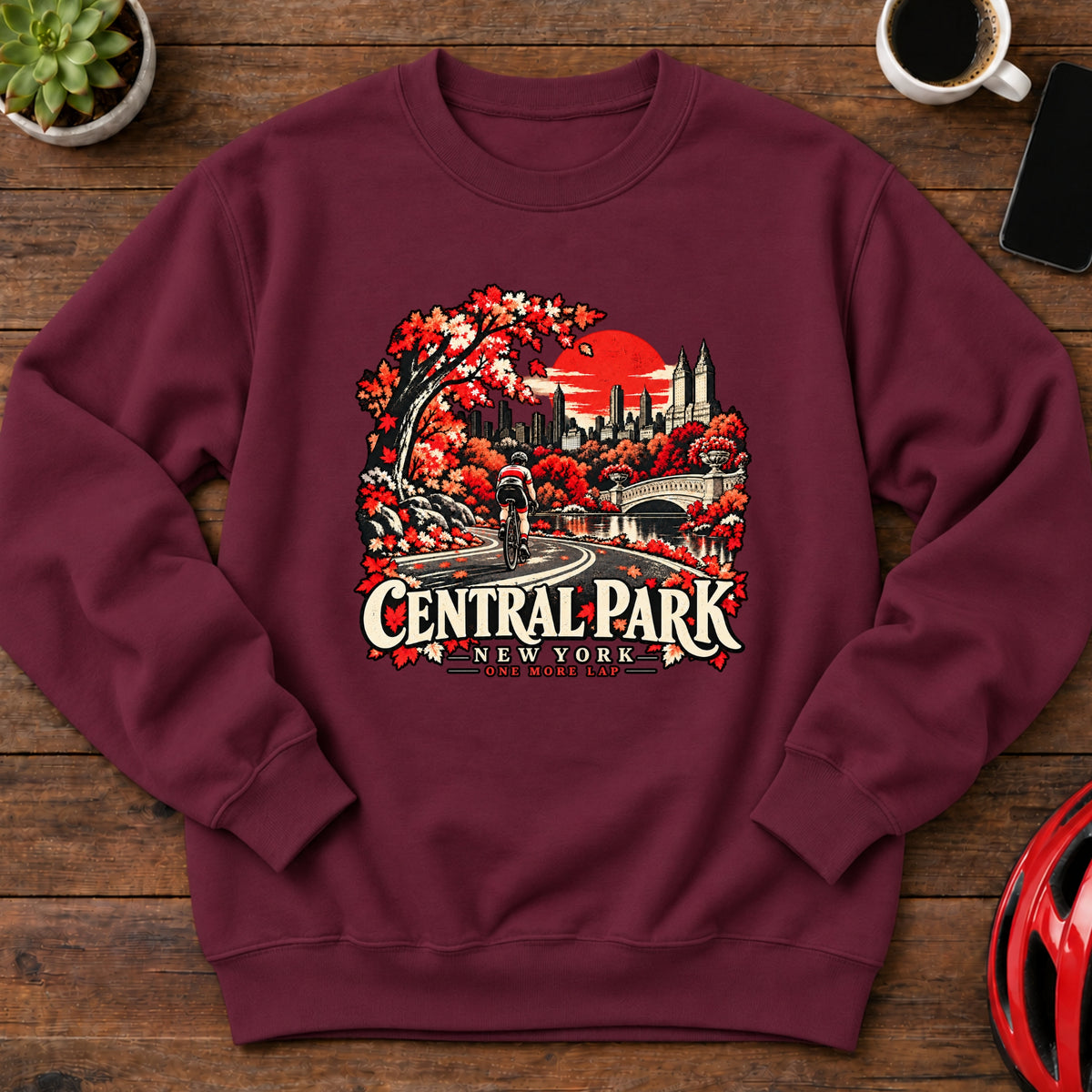Central Park New York Cycling Sweatshirt(Global)