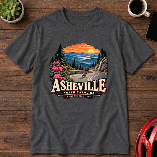 Asheville North Carolina Cycling T-Shirt(Global)
