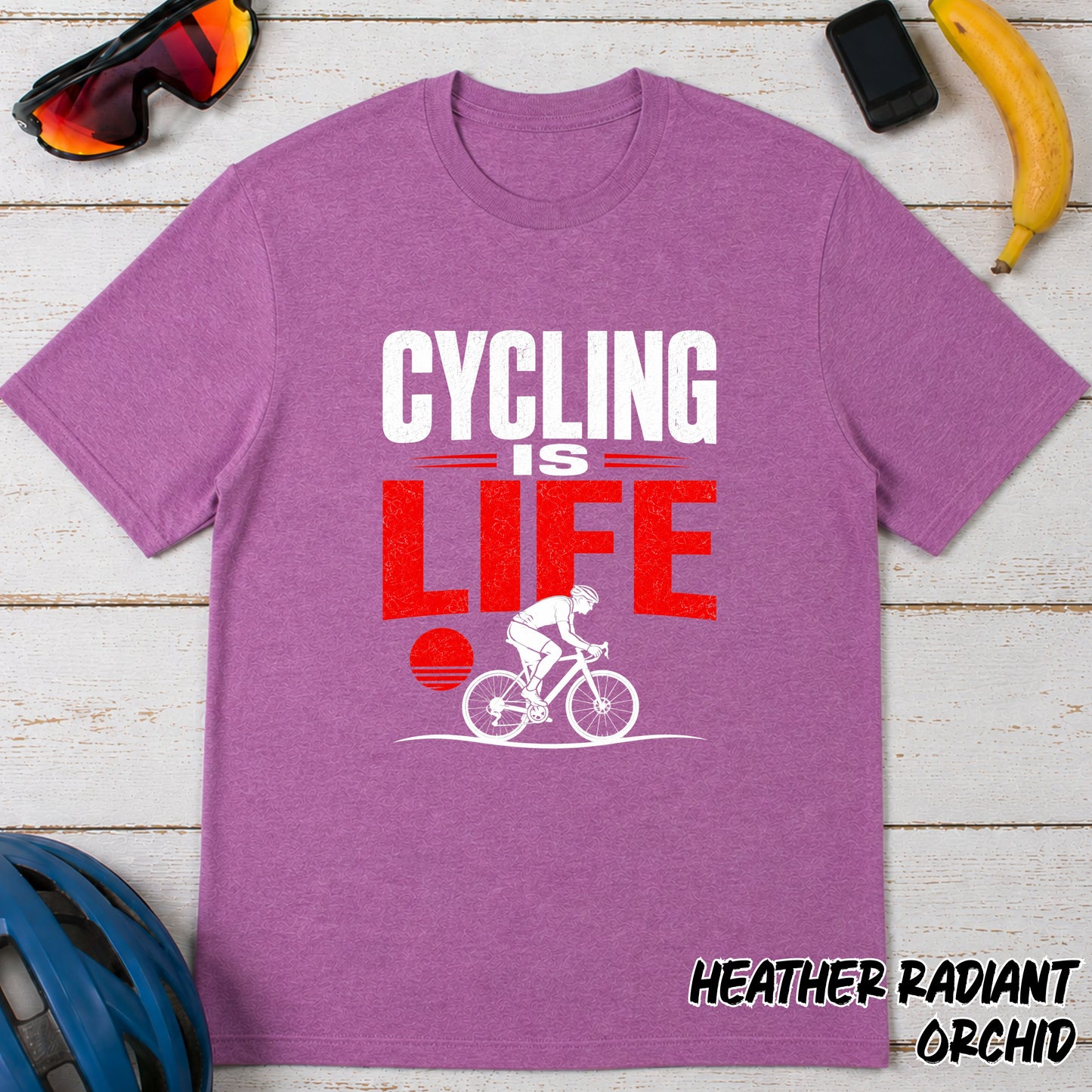 Cycling Is Life T-Shirt — Bold Bike Lover Tee