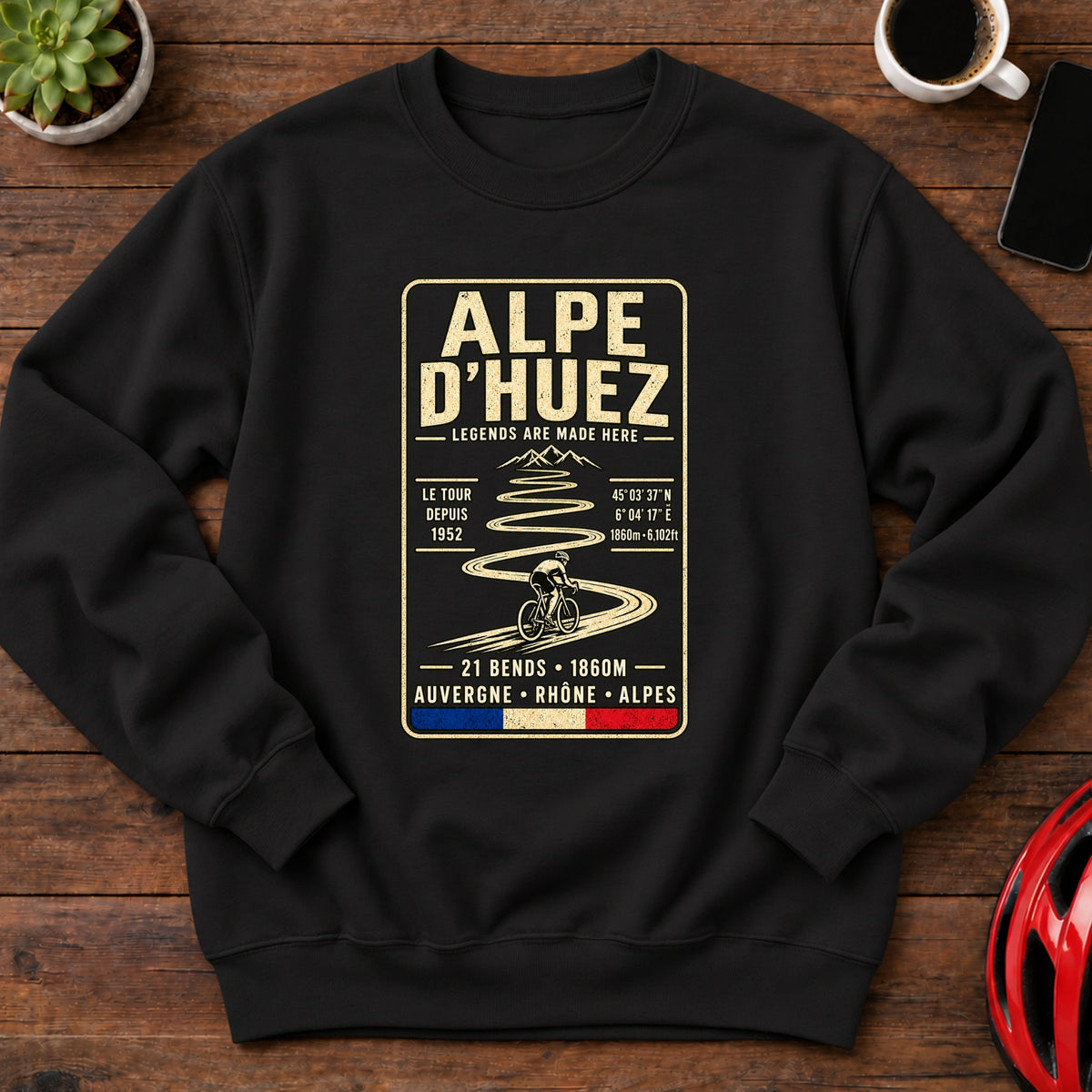 Alpe d'Huez Cycling Sweatshirt(Global)