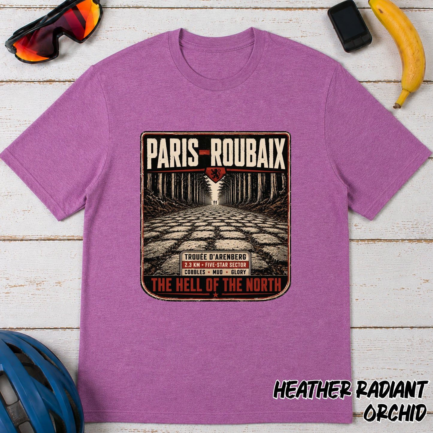 Paris–Roubaix Cycling T-Shirt — Vintage 'Hell of the North' Race Tee