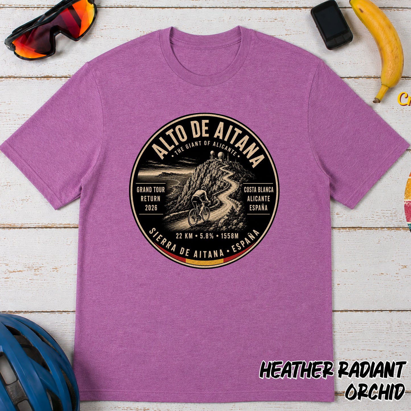 Alto de Aitana Cycling Tee — Vintage Costa Blanca Ride Graphic T-Shirt