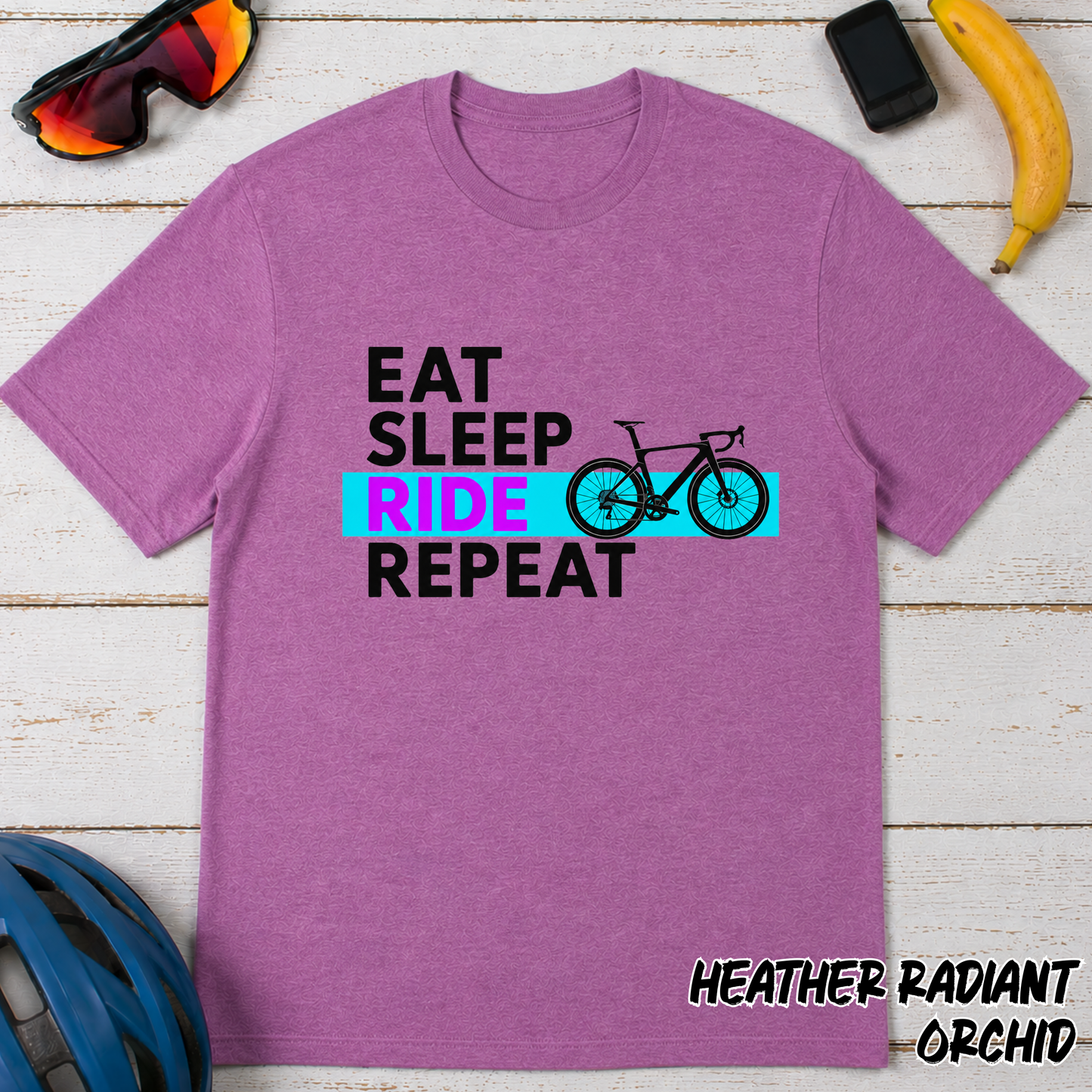 Eat Sleep Ride Repeat T-Shirt — Cycling Tee