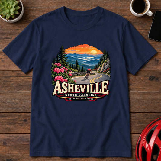 Asheville North Carolina Cycling T-Shirt(Global)