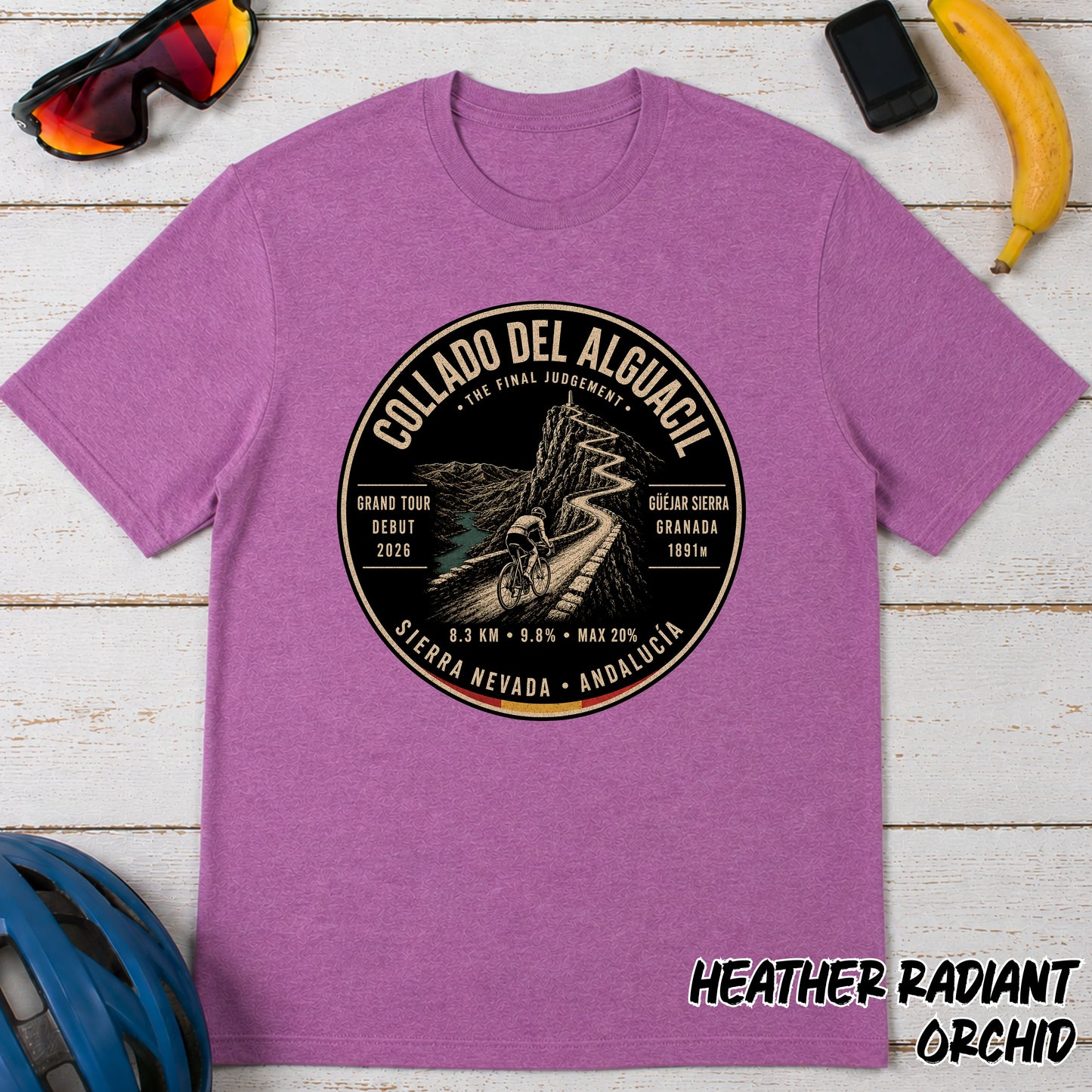 Collado Del Alguacil Mountain Road Cycling T-Shirt — La Vuelta Tee
