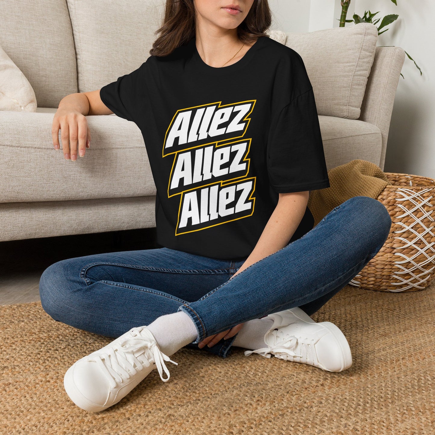Allez Allez Allez Graphic Cycling T‑Shirt — Tour de France Fan Tee